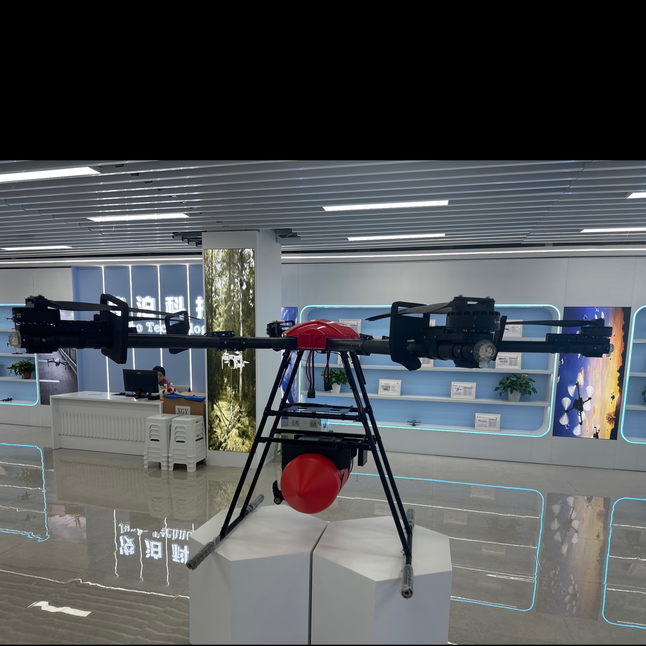 The T40 agricultural plant protection unmanned aerial vehicle is a dedicated civilian machine for efficient field spraying operations Specification image