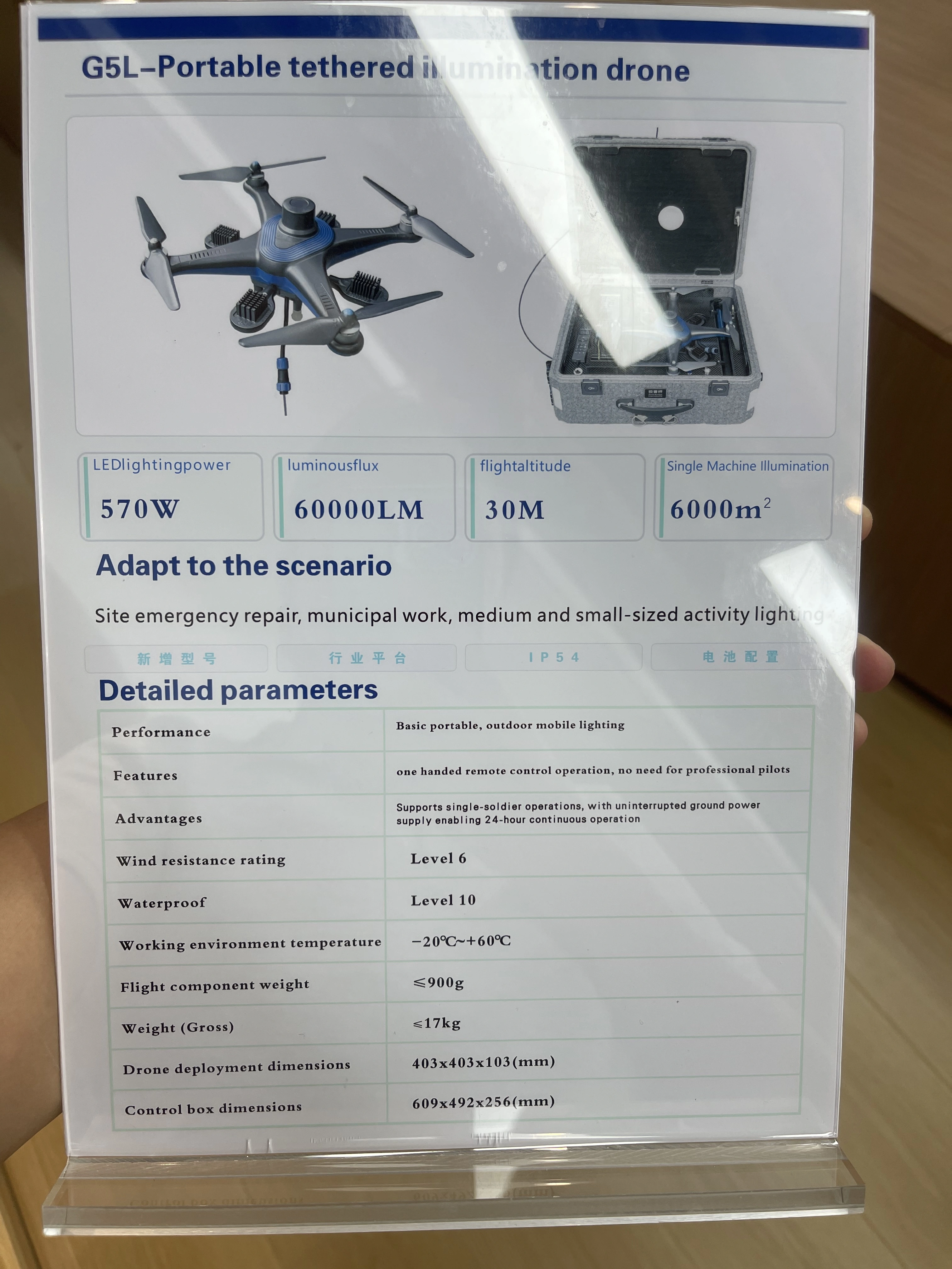 The system illumination hovering unmanned aerial vehicle detail image 3
