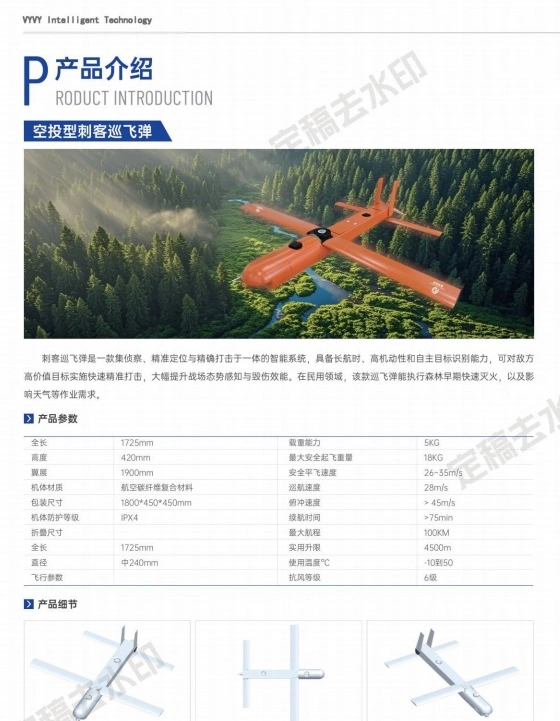 Multi-functional aerial photography and monitoring of civil unmanned aerial vehicles and industrial equipment dedicated to environmental protection detail image 2