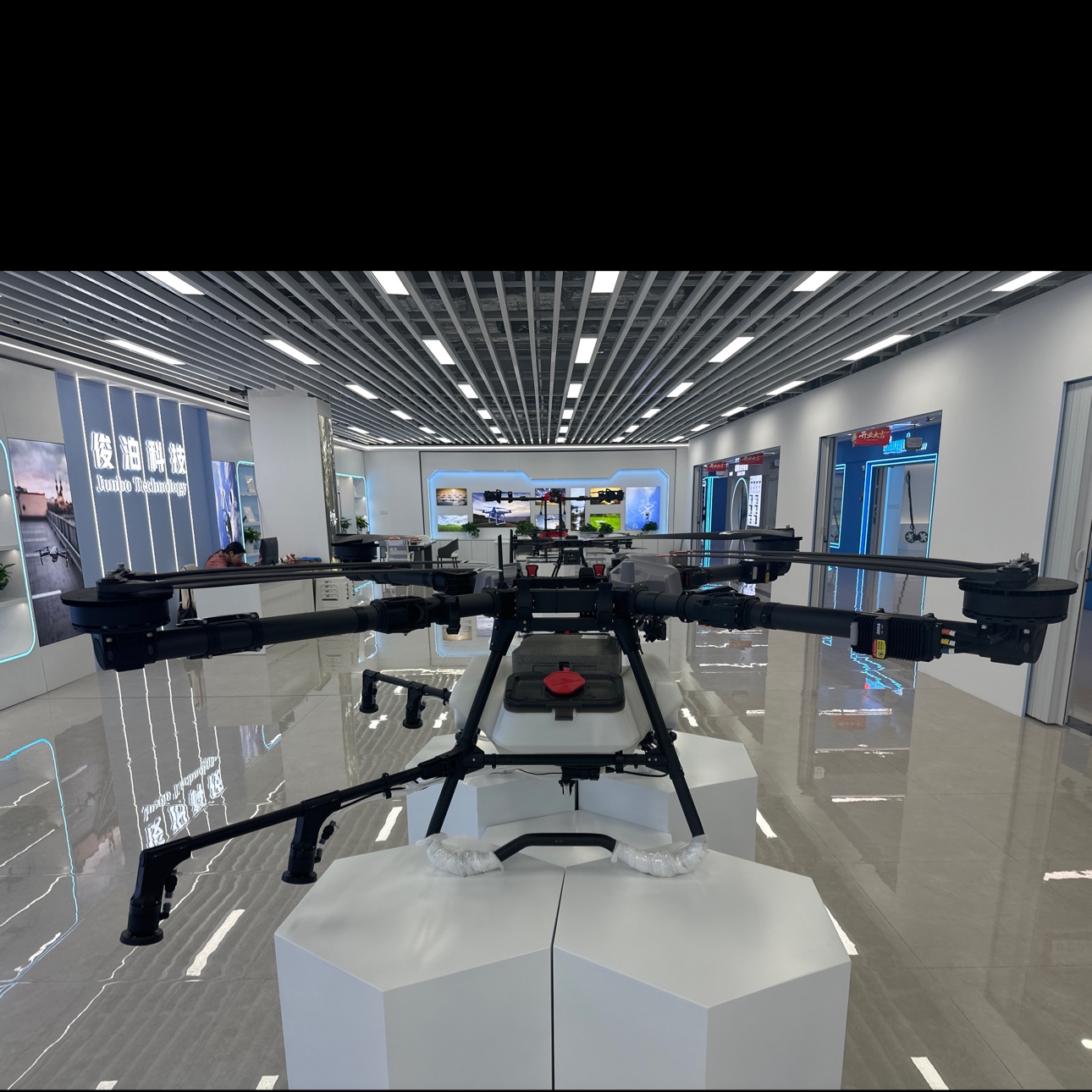The black plant protection drone is highly efficient and stable in agricultural spraying operations Specification image