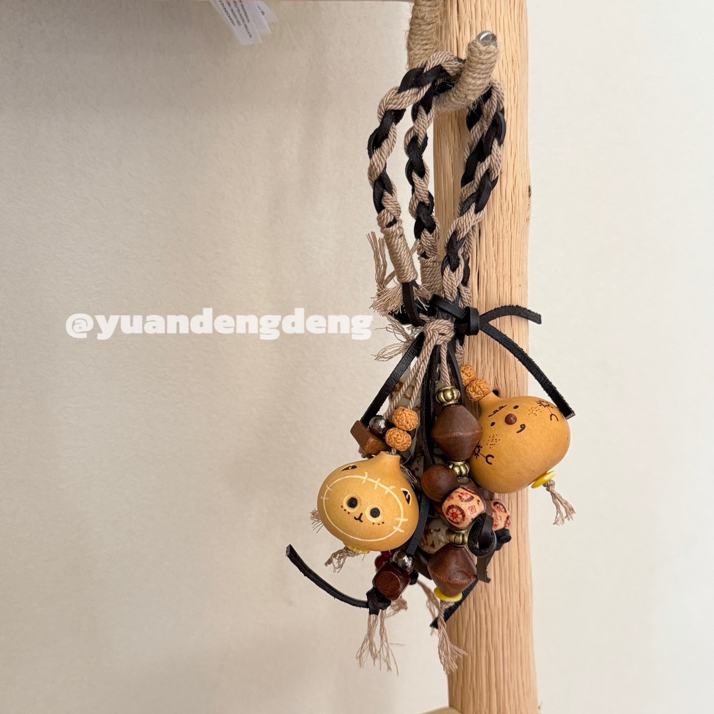 牛皮绳葫芦包挂烙画小葫芦挂件详情图5