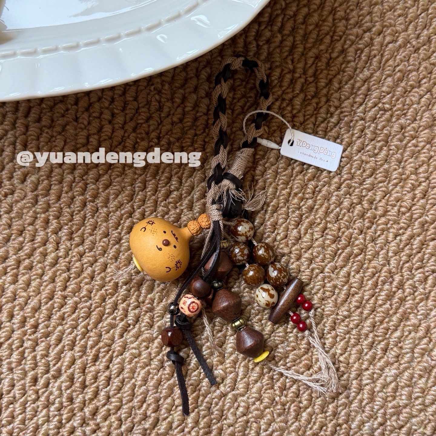 牛皮绳葫芦包挂烙画小葫芦挂件图