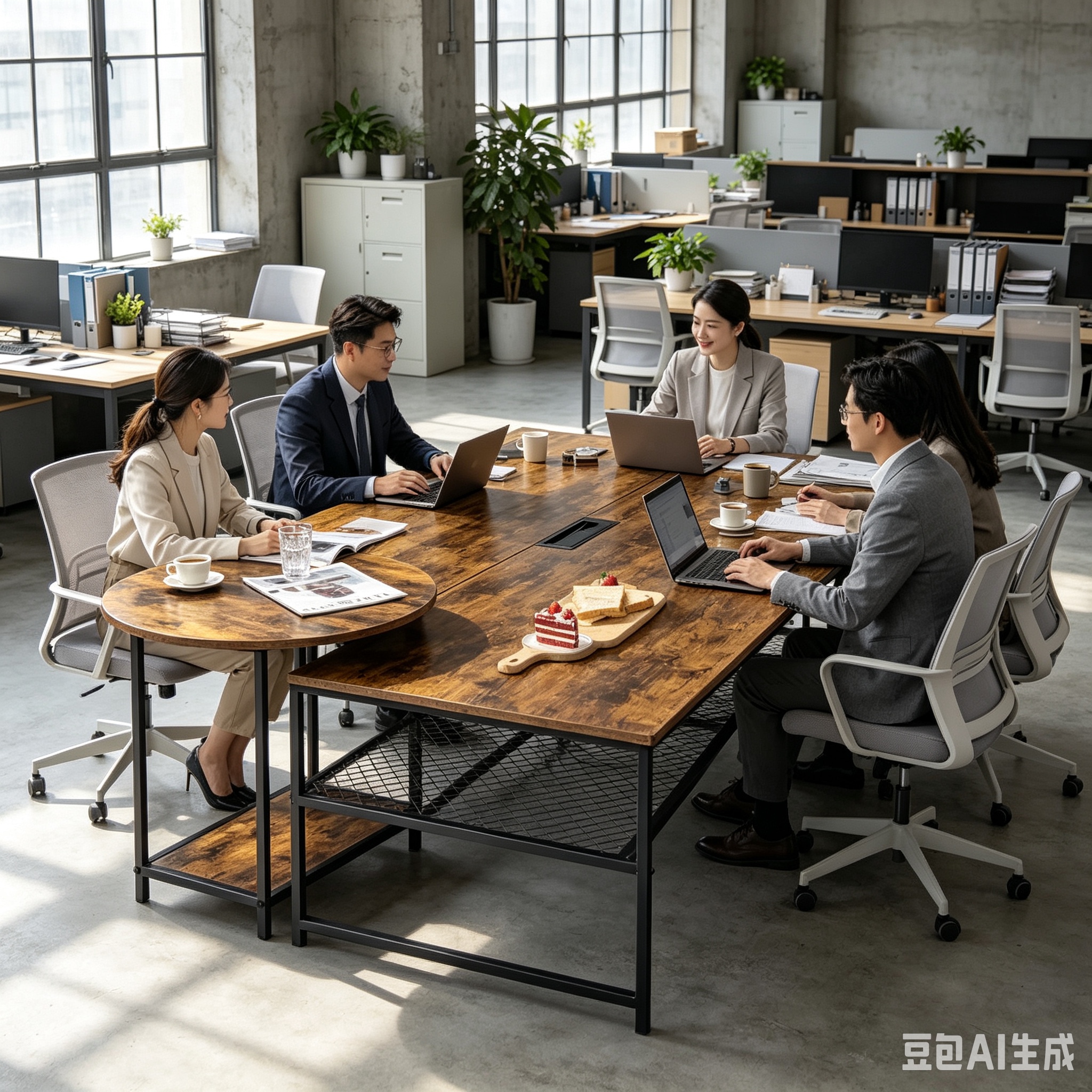 Multi-functional two-in-one high and low combination table Application Scenario
