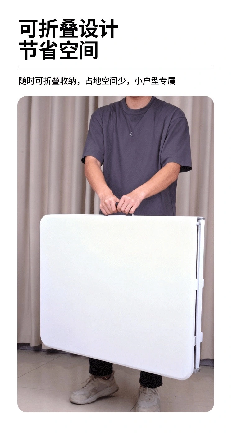 Brand: DDPOND
6ft Folding Table with Carrying Handle HDPE He detail image 7