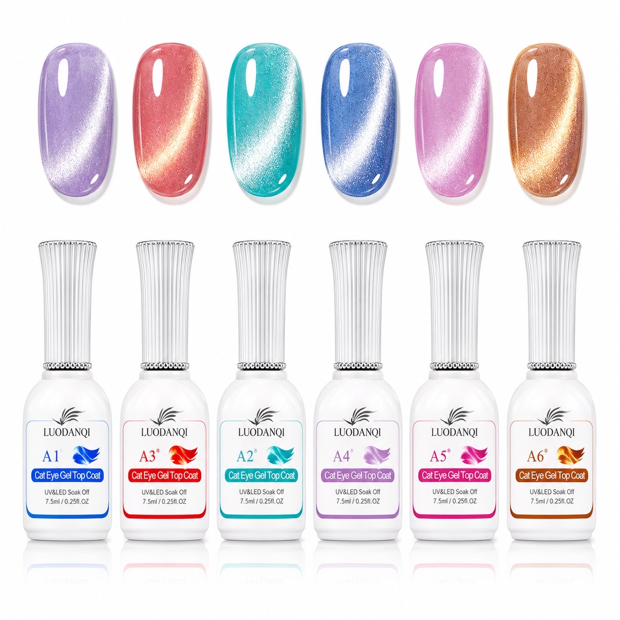 新款猫眼胶GEL  POLISH6色美甲热销款工厂直销外贸专供