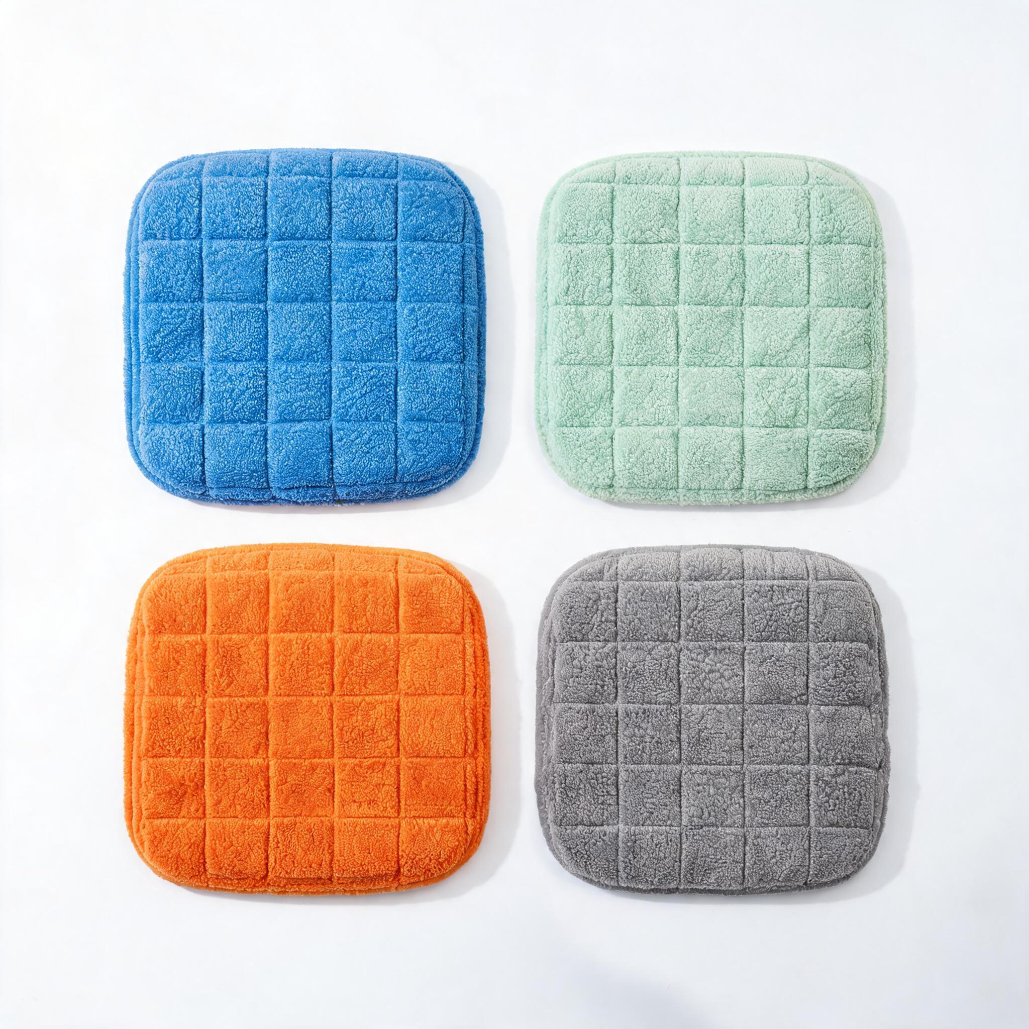 Corn kernel polyester strapping chair seat cushion 40X37 Item Picture