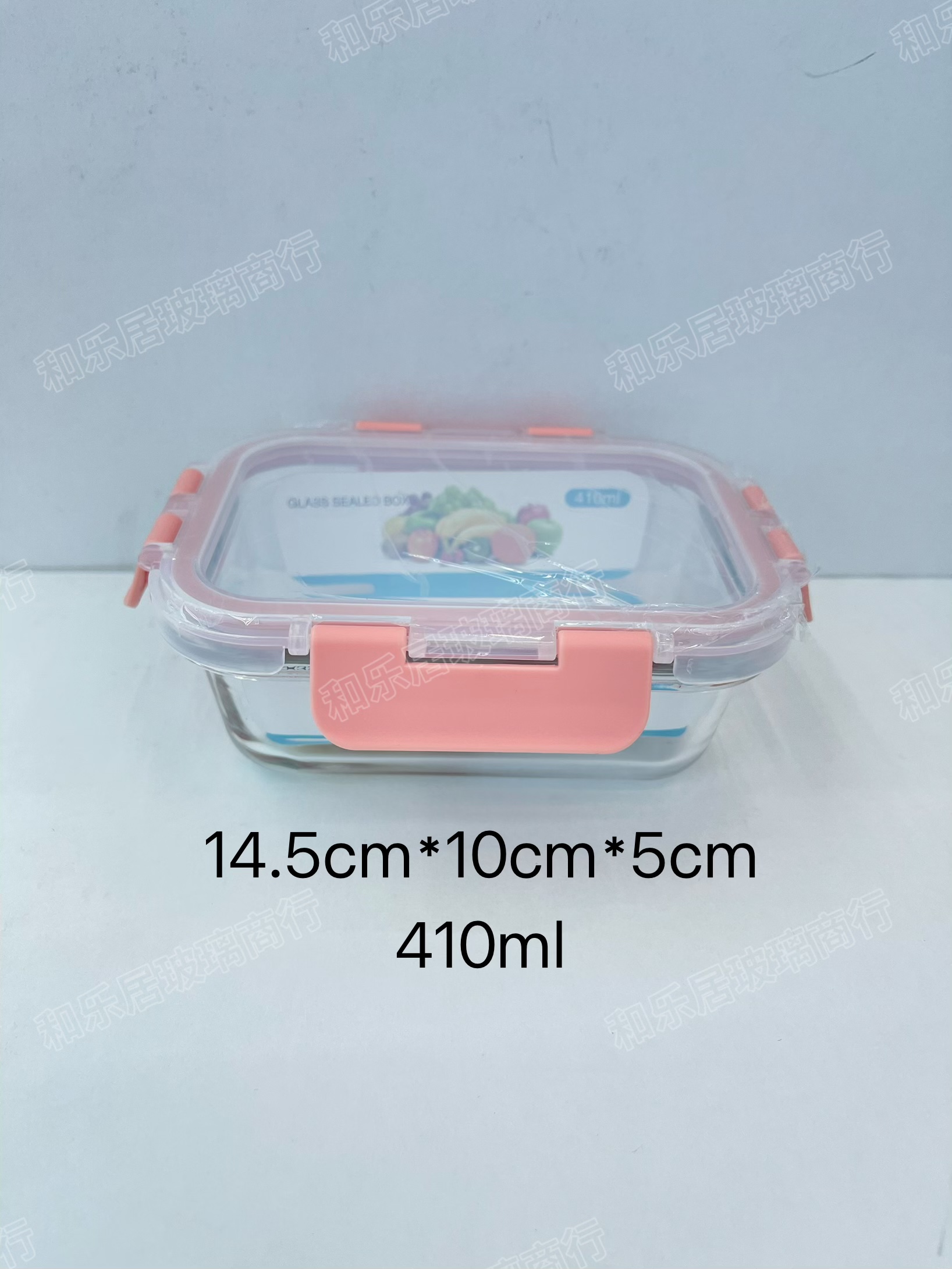 Rectangular glass food storage box, household lunch box detail image 2