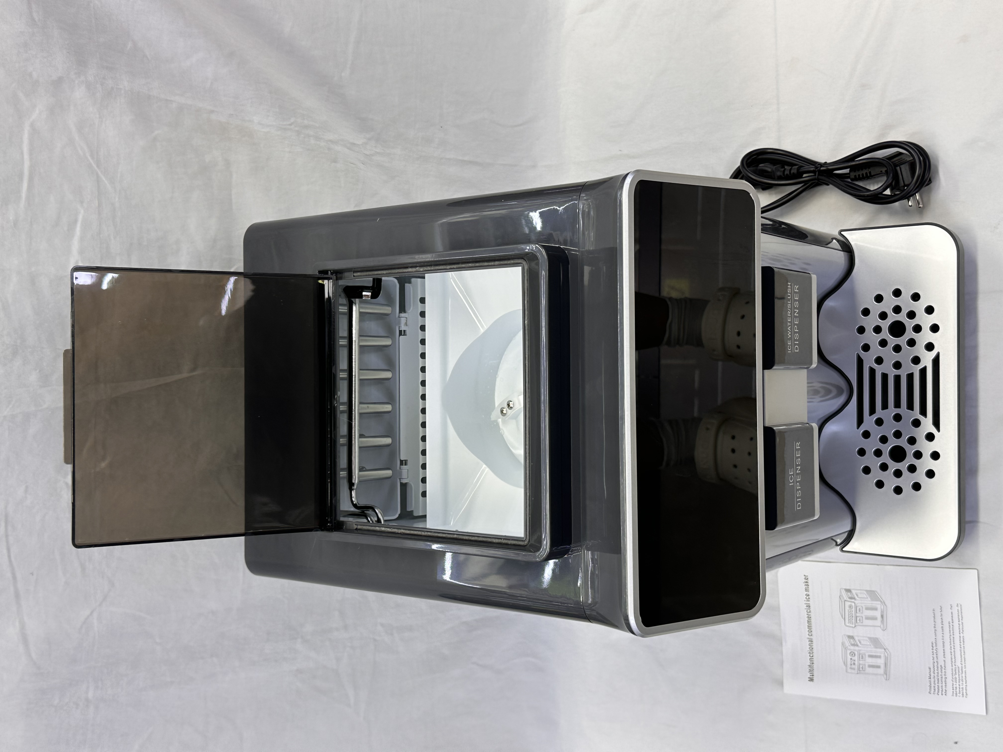 ZSW-ZB21 multi-functional commercial ice maker, a three-in-one ice/ice water/smoothness distributor, fully automatic ice making and water dispensing integrated machine, suitable for home use in milk tea shops and bars detail image 3
