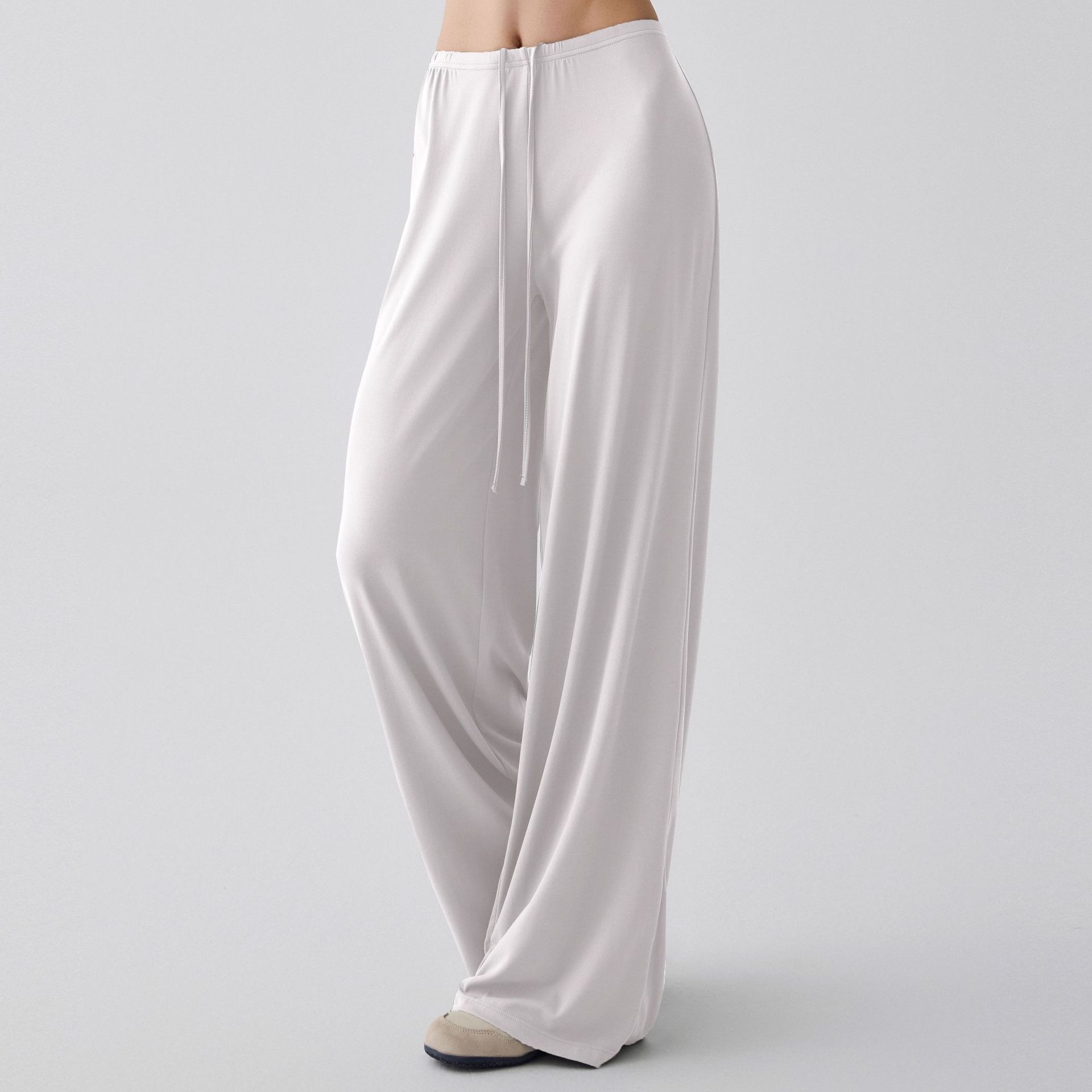 Loose high-elastic yoga pants, quick-drying loose running wide-leg pants, outdoor training casual skin-friendly fitness pants for women Specification image