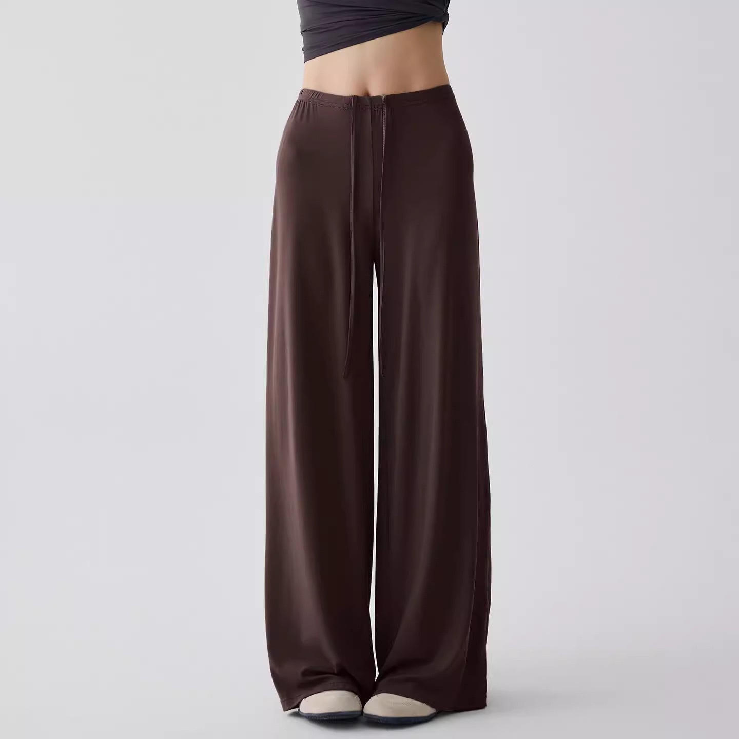 Loose high-elastic yoga pants, quick-drying loose running wide-leg pants, outdoor training casual skin-friendly fitness pants for women details Picture