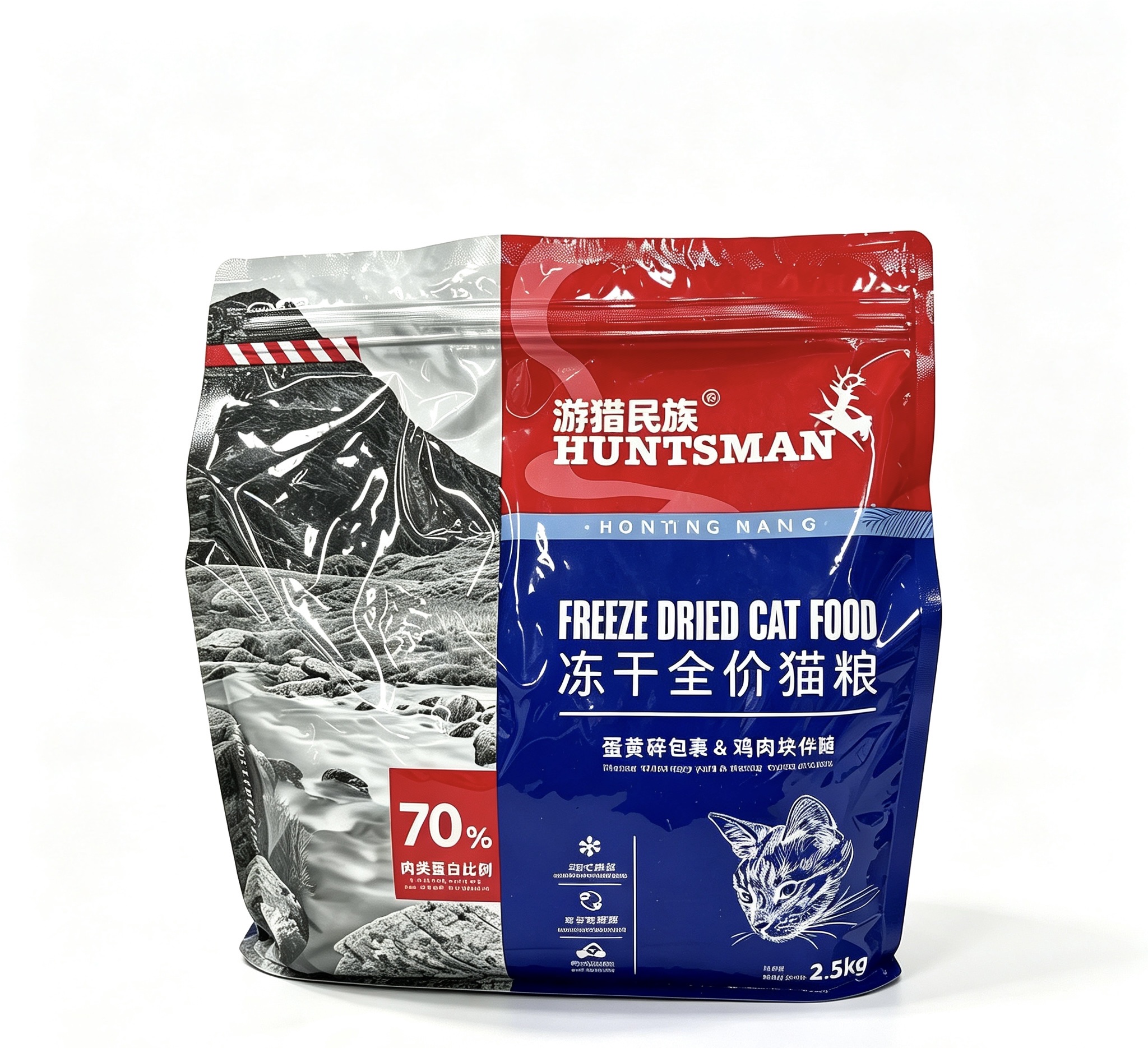 2.5kg of freeze-dried complete cat food 2.5kg of freeze-dried complete cat food