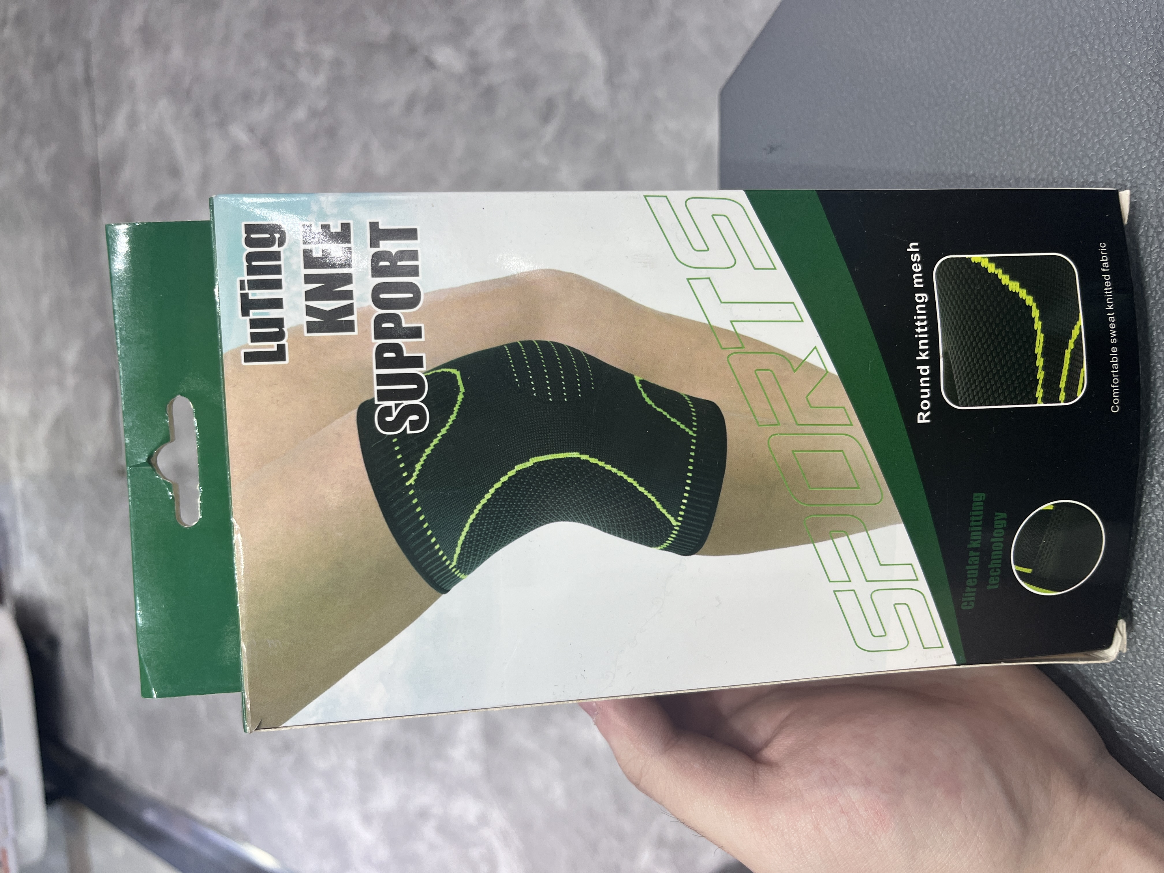 Knitted sports knee and leg guards, complete set of knee joint training protective gear, uniform size