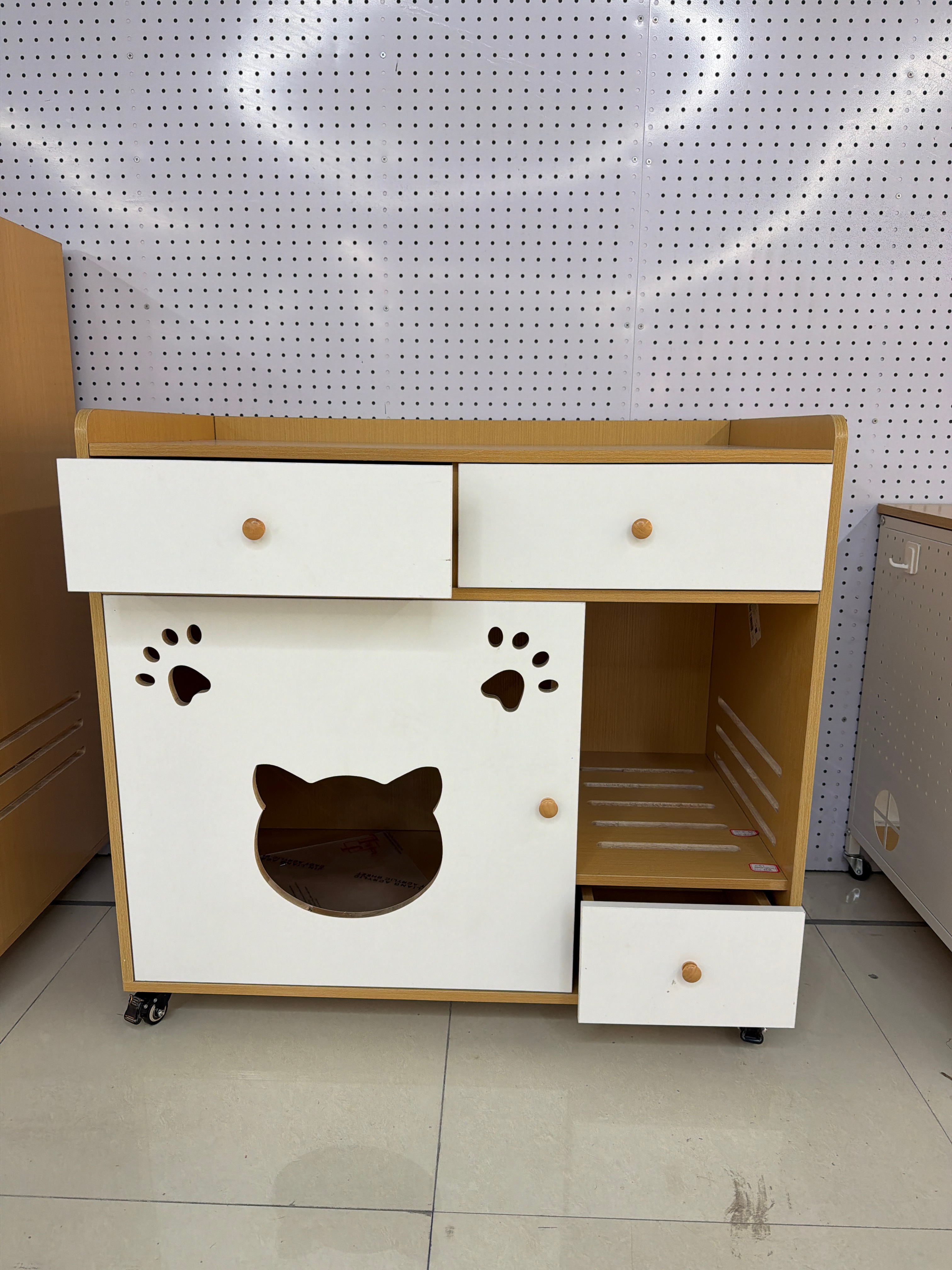 Eco-friendly board cat cages, custom home cat houses, cat pet homes, low cabinets for cat residences details Picture