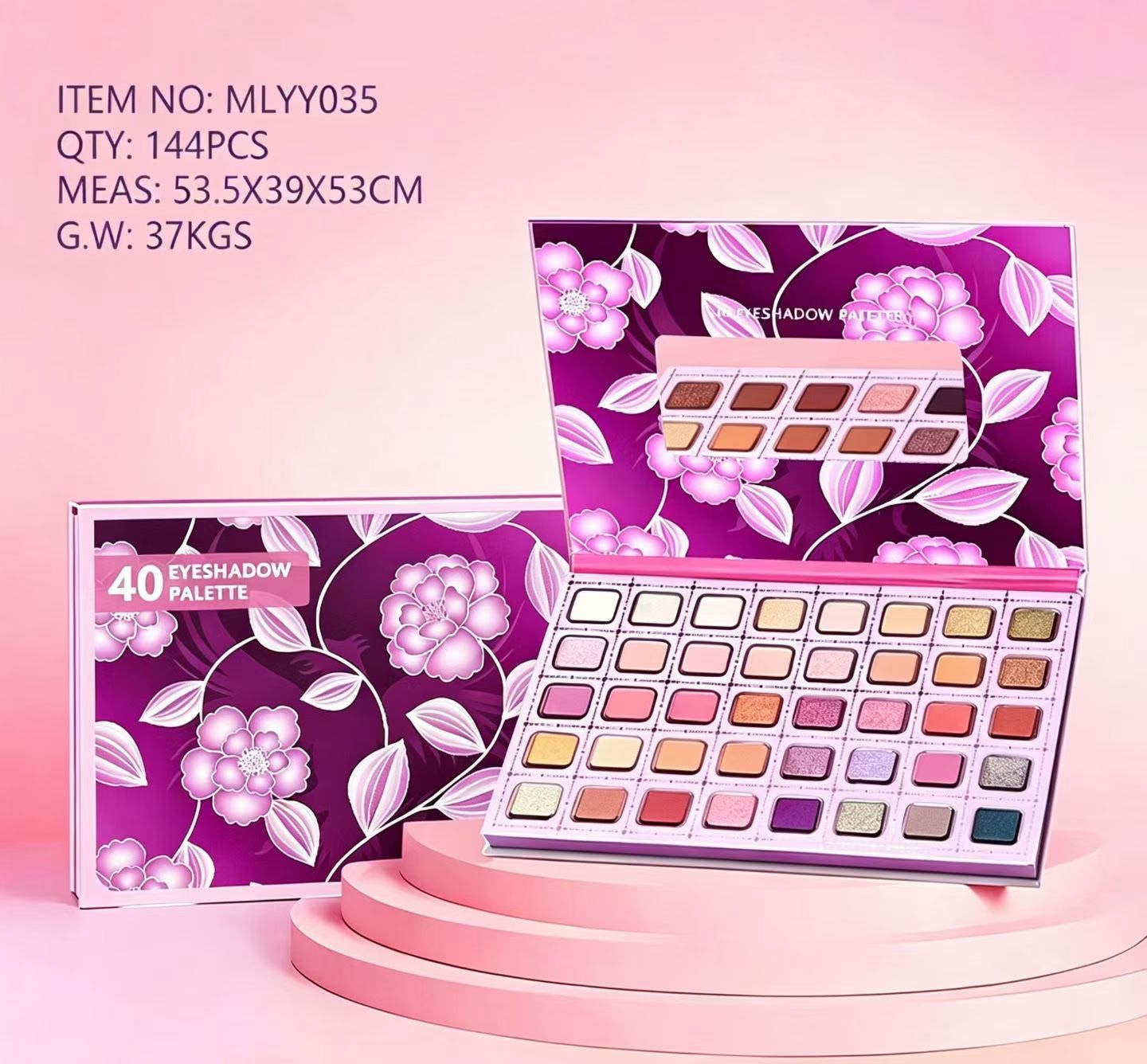 Eyeshadow palette, cosmetics, makeup, beauty care, eye makeup, direct supply from Yiwu, long-lasting color-changing cross-border cosmetics detail image 4