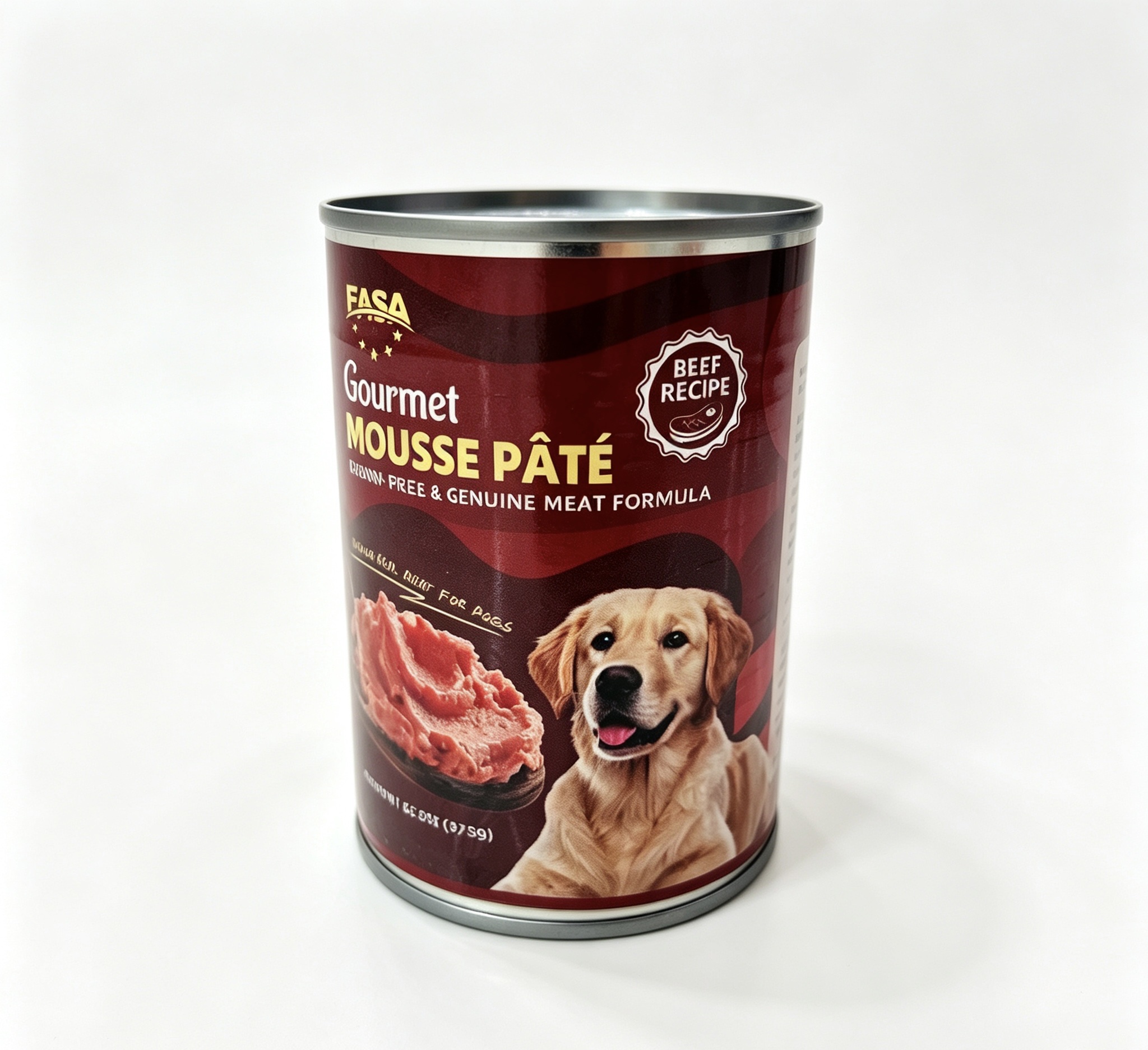 Dog cans (chicken, tuna, beef) details Picture