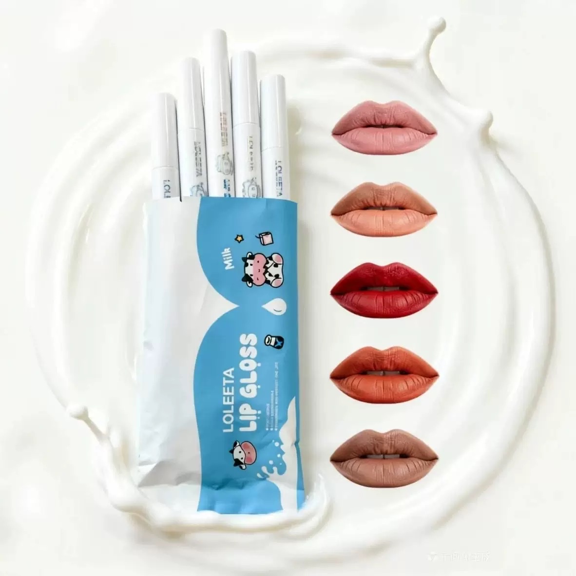 Cross-border makeup, ice cream lip gloss, lip gloss, lip gloss tube, beauty and skin care makeup, lip makeup, cross-border makeup, lip gloss, cross-border makeup Specification image
