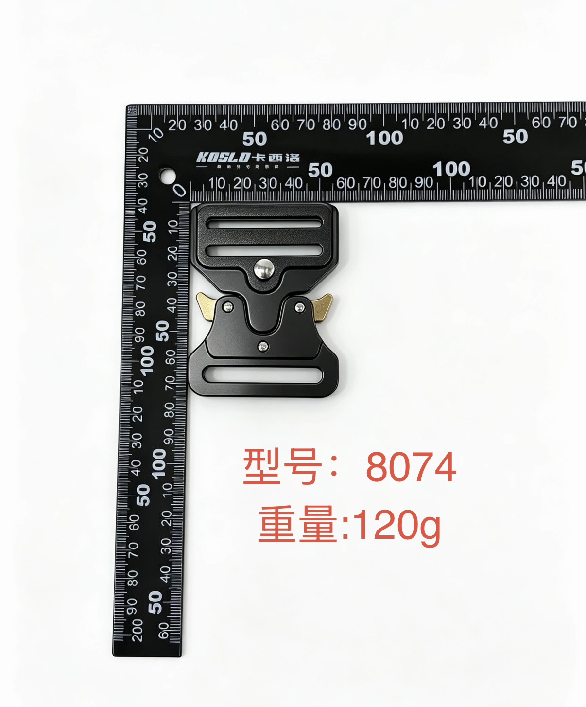 Alloy quick-release side buckle for luggage and bags detail image 1