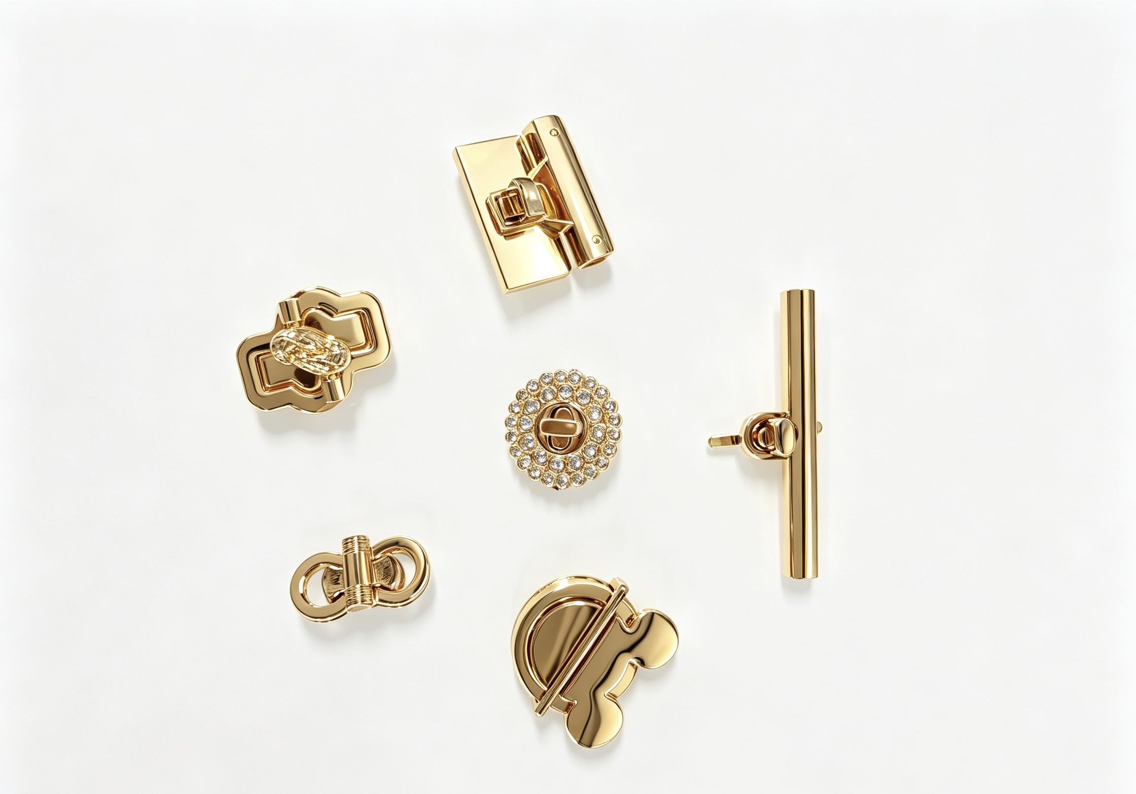 Ladies handbags lock Zinc alloy lock 