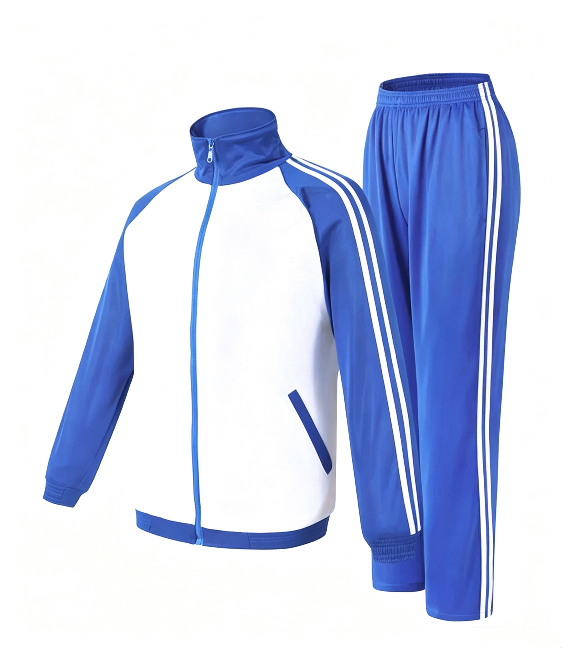 校服初高中学生男女网红蓝白运动服夏短袖长裤外套装校服校服