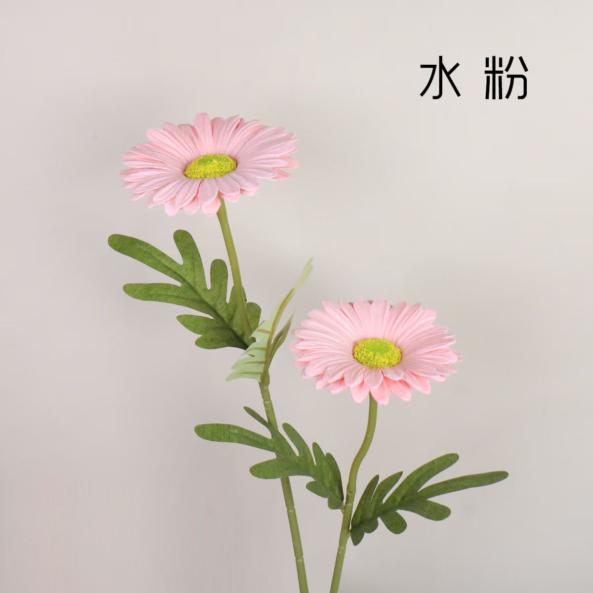 彩色仿真扶郎菊带叶花束家居装饰摆件婚礼庆典用仿真植物仿真花详情图4