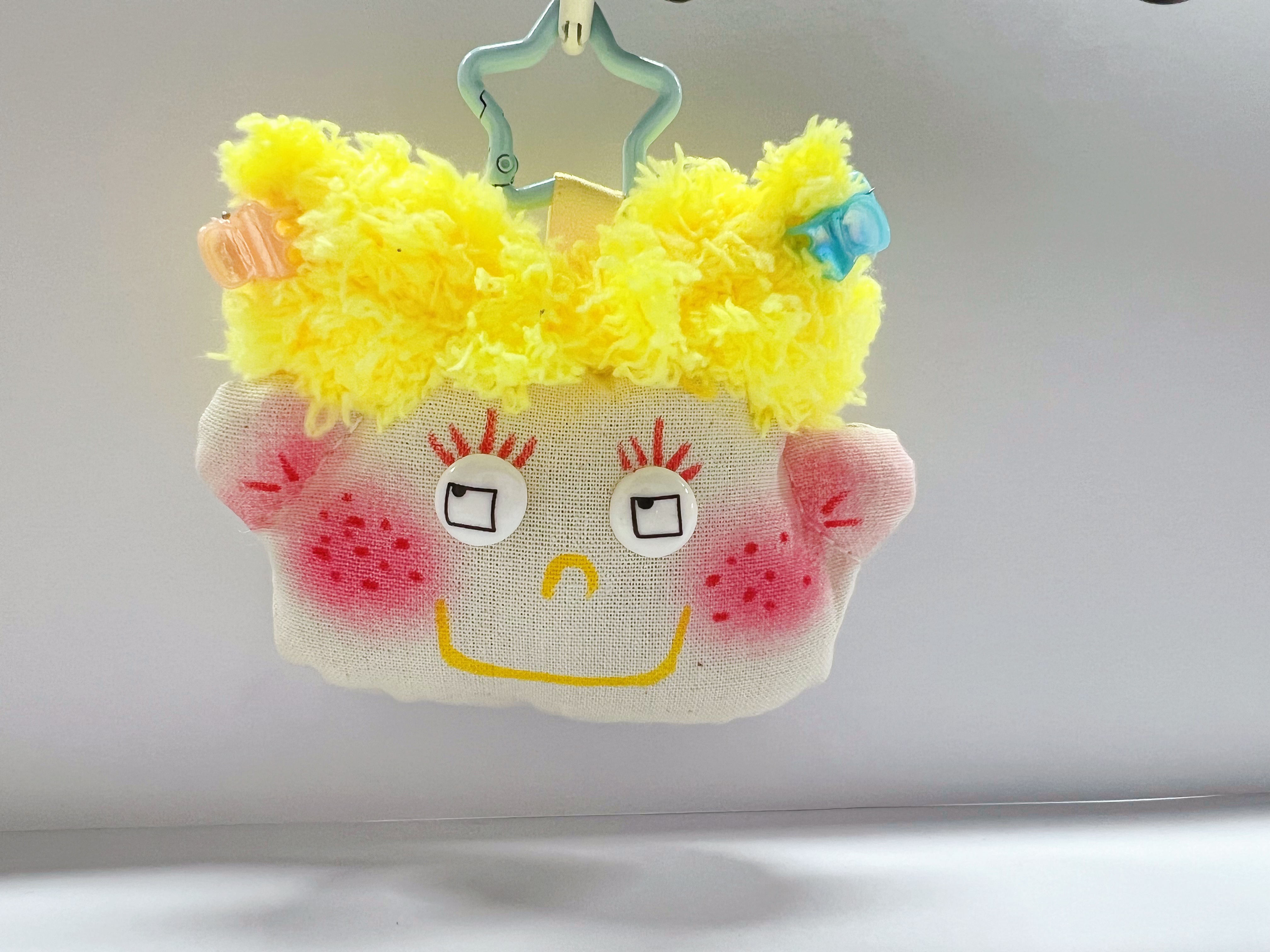 Original ugly and cute doll fabric bag pendant by Bu Xiaoyu