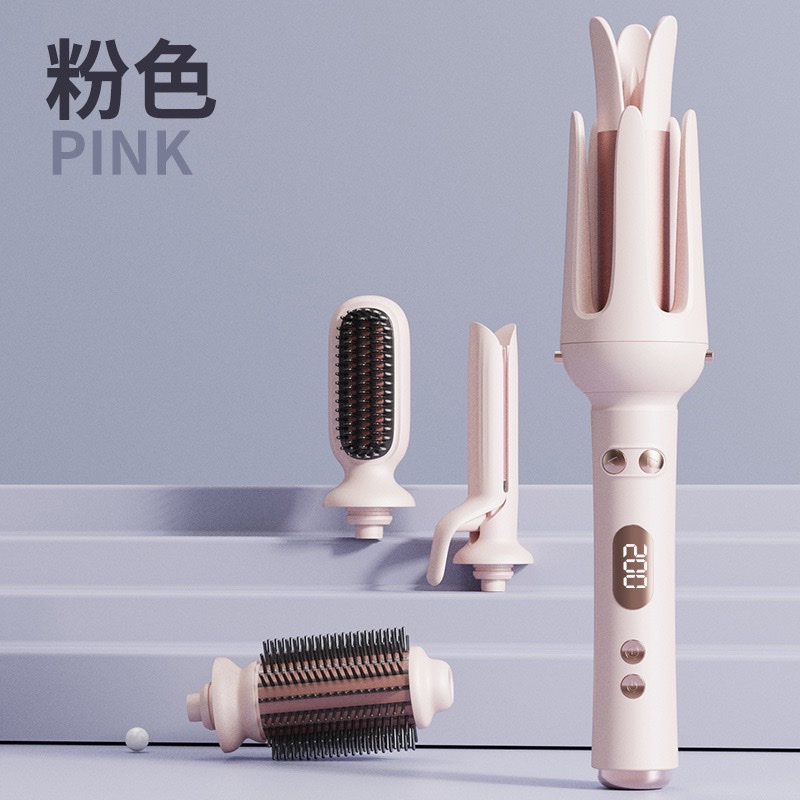 Cross-border fully automatic curling iron 32mm hair perming wonder, no damage to hair, long-lasting styling, student large wave hair perming device, perfect curling iron straightening device, curling iron straightening device, straight plate clip