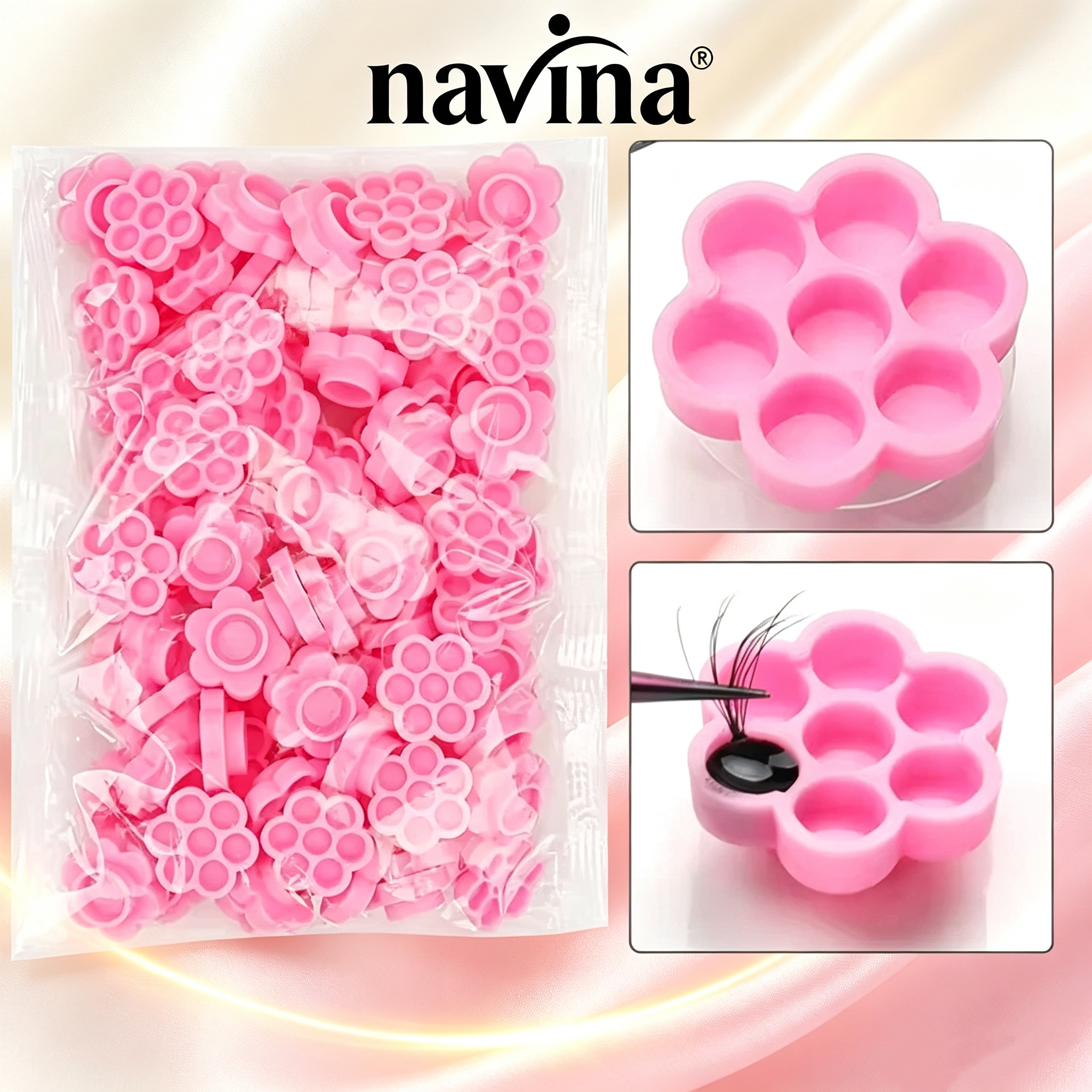 Eyelash extension glue, plum blossom cup glue, drip glue cup, time-saving extension tools, eyelash extension accessories, beauty products