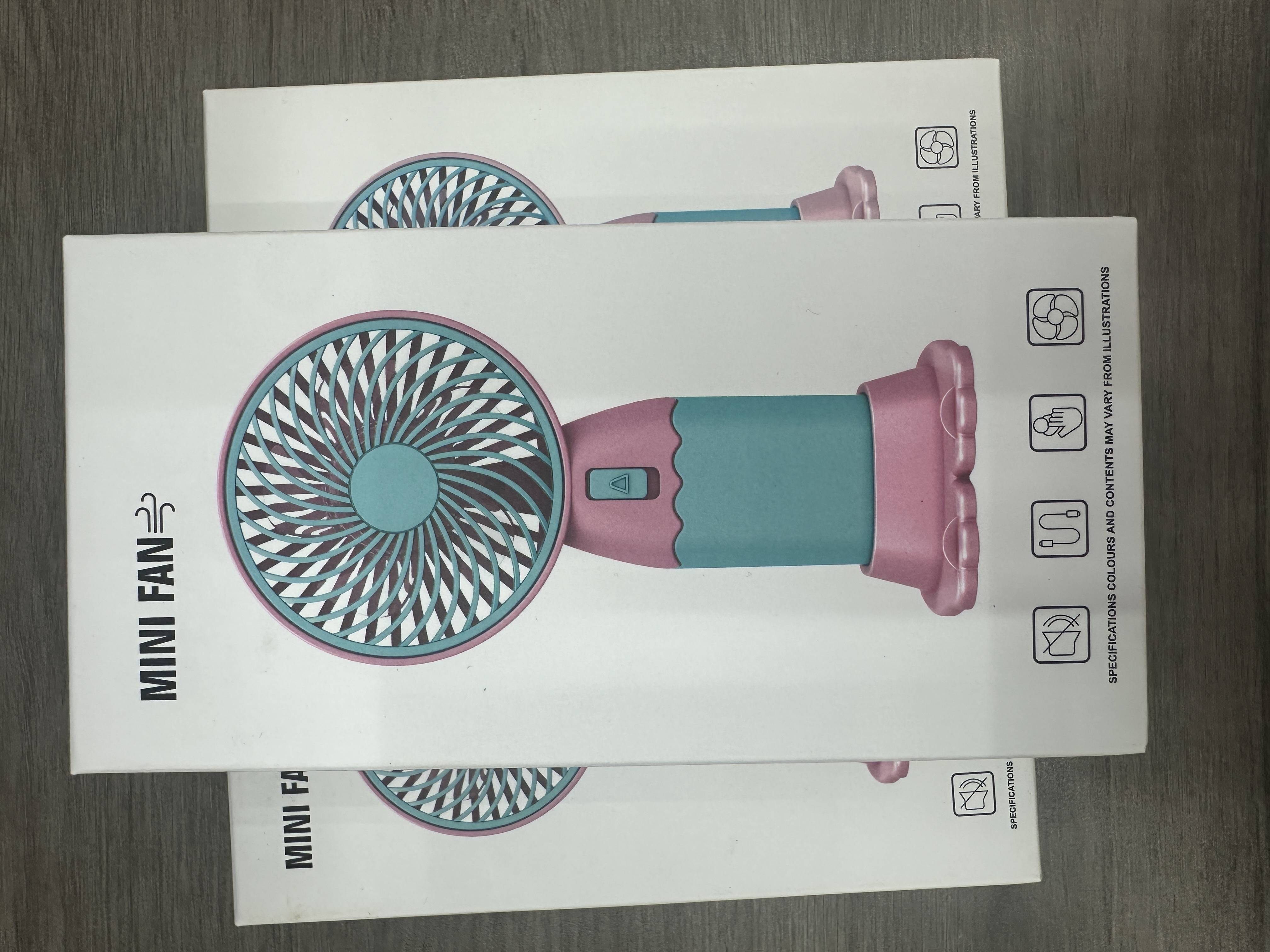 New handheld fan mini portable desktop fan stand USB charging souvenir gift detail image 4