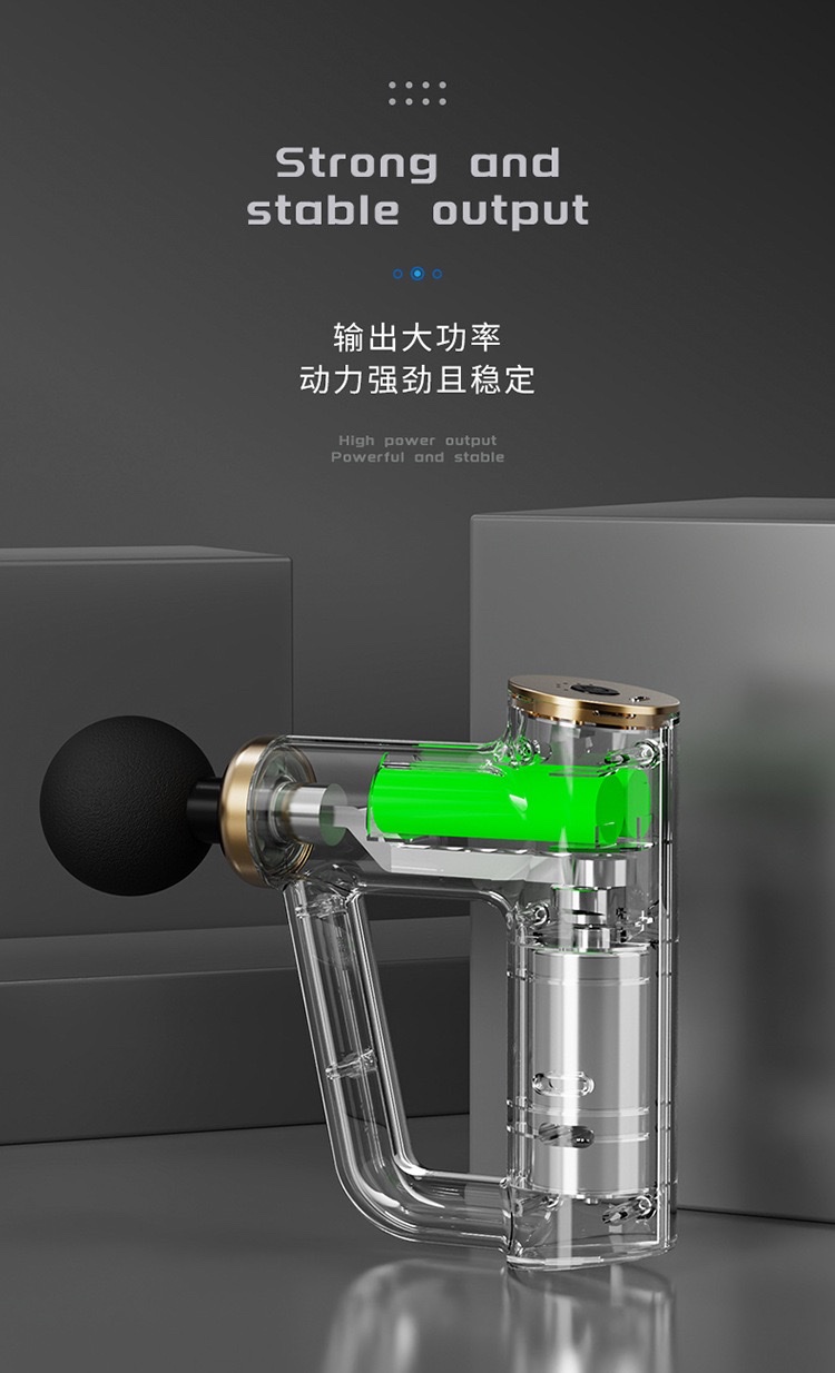 新款跨境迷你颈膜槍肌肉专业按摩器放松震动按摩抢手环筋膜枪 detail image 7