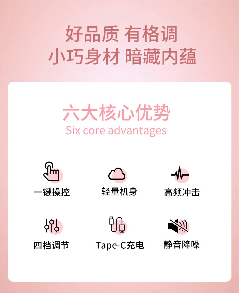 跨境新款筋膜枪迷你筋膜枪肌肉放松按摩手持震动充电便携按摩枪 detail image 2