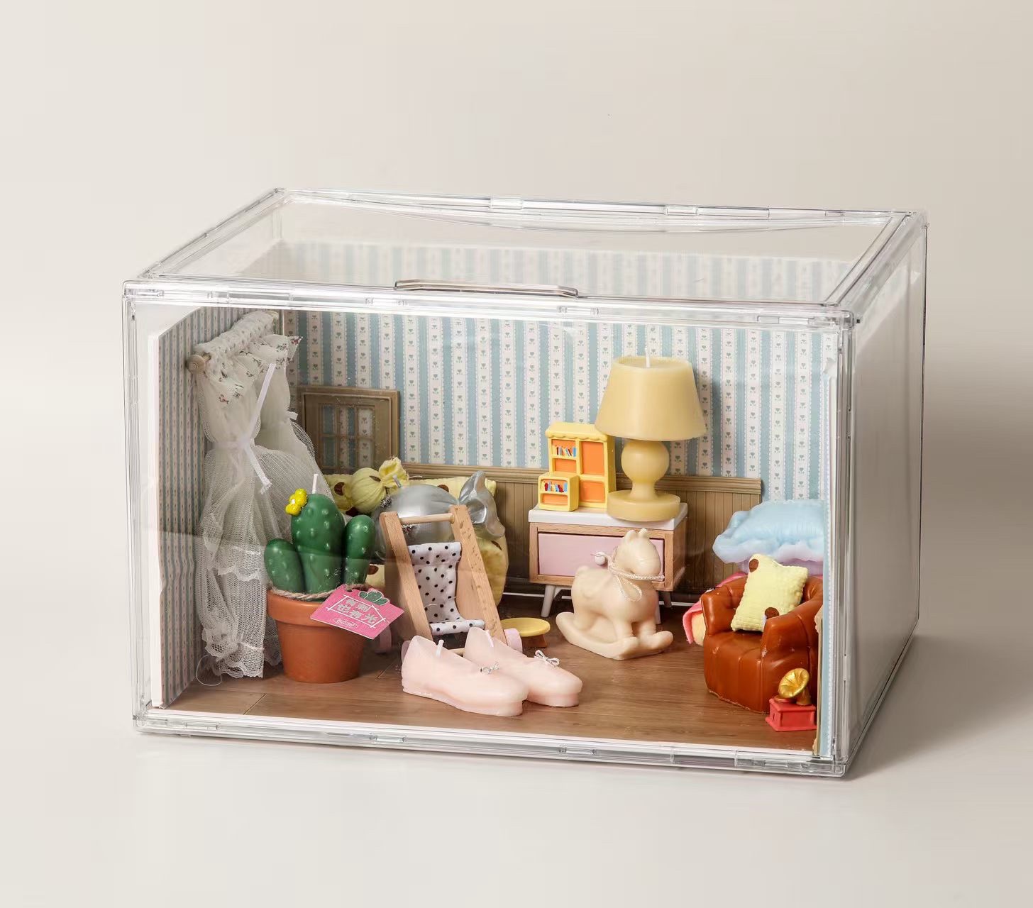 Lolita Mini House Set, Children's Gift ornament, Natural Soy Wax Scented Candle, Bedroom and Living Room Deodorizing Fragrance Specification image