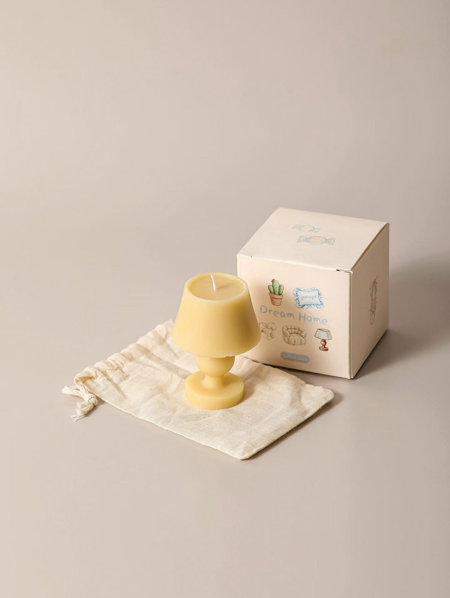 Lolita Mini House Set, Children's Gift ornament, Natural Soy Wax Scented Candle, Bedroom and Living Room Deodorizing Fragrance details Picture