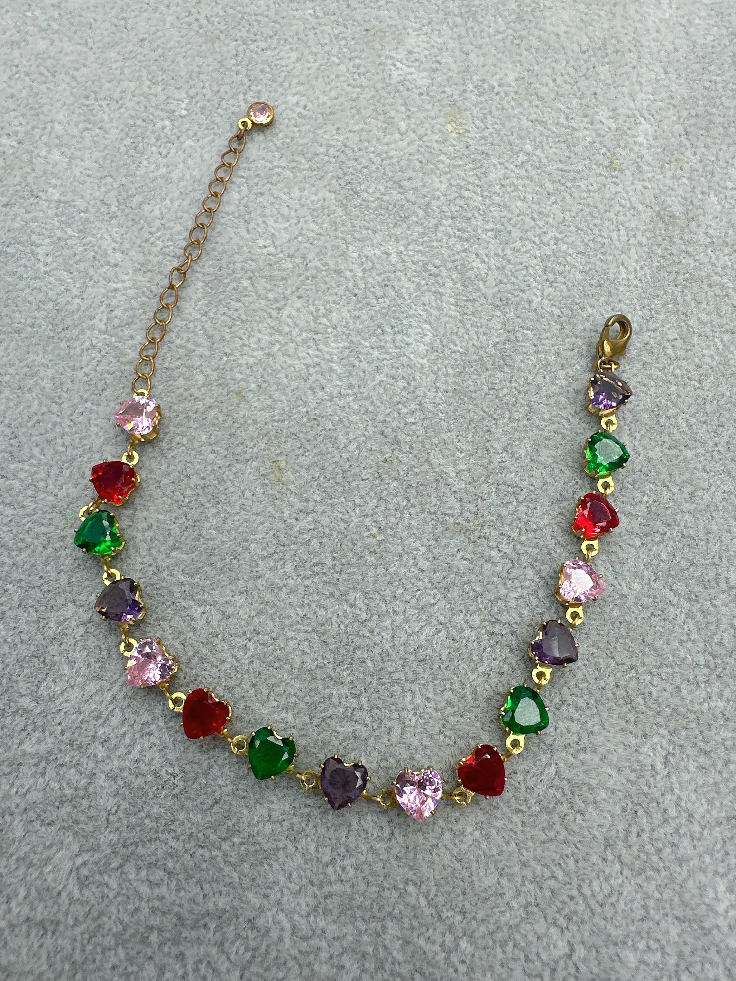Fashionable and trendy colorful zircon bracelet DIY finished jewelry, versatile and elegant zircon bracelet detail image 3