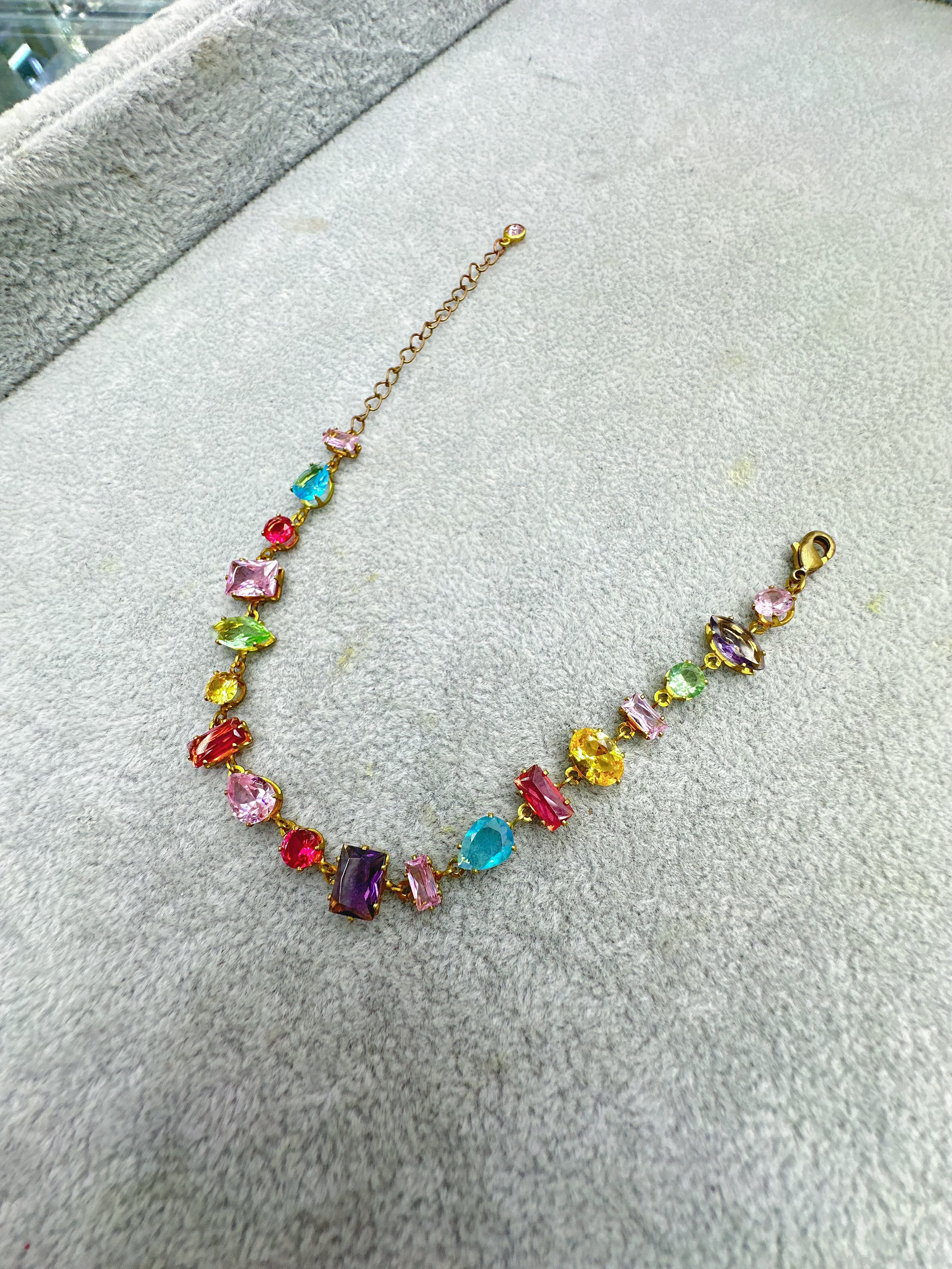 Fashionable and trendy colorful zircon bracelet DIY finished jewelry, versatile and elegant zircon bracelet detail image 12