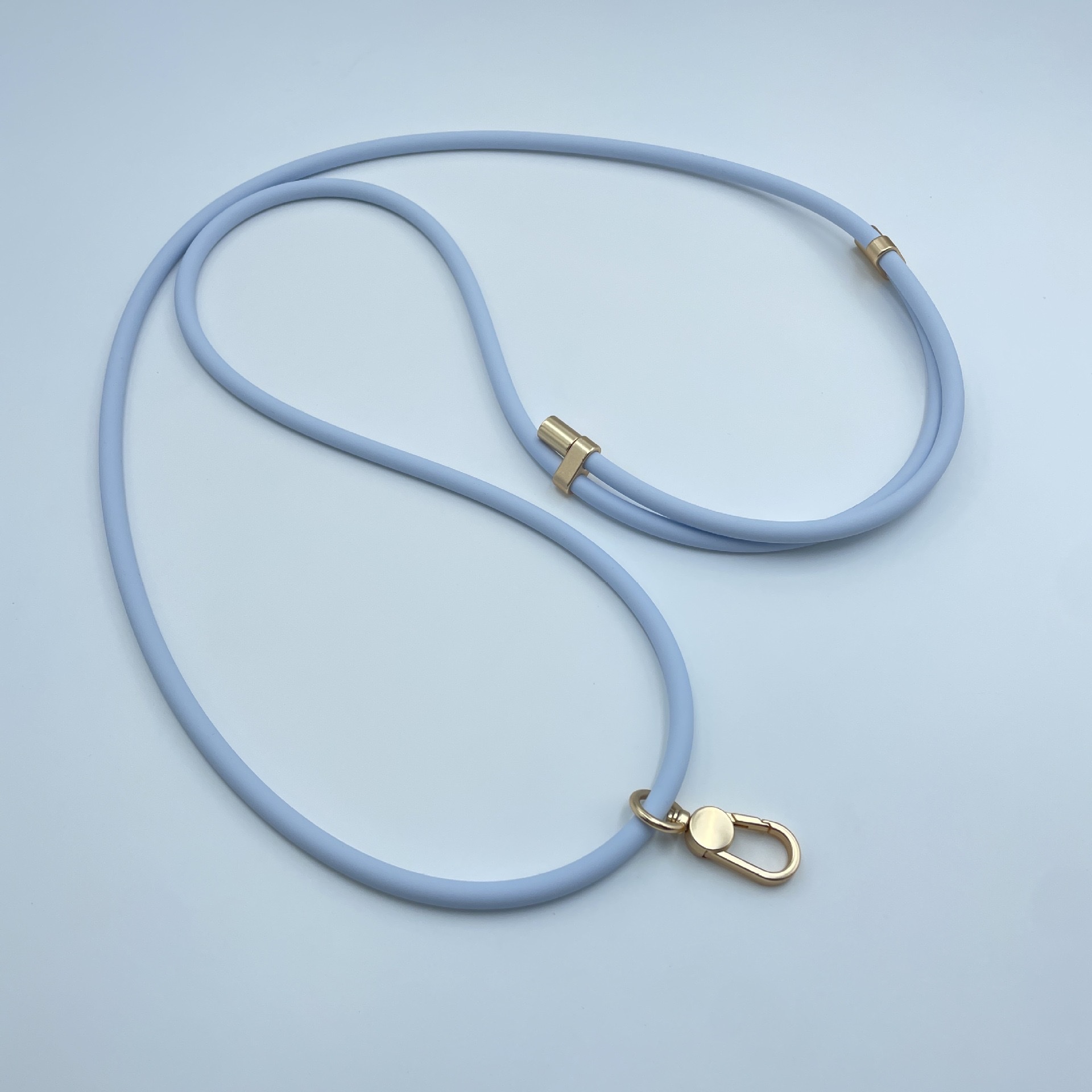 6MM silicone crossbody phone hanger with adjustable telescopic rope details Picture