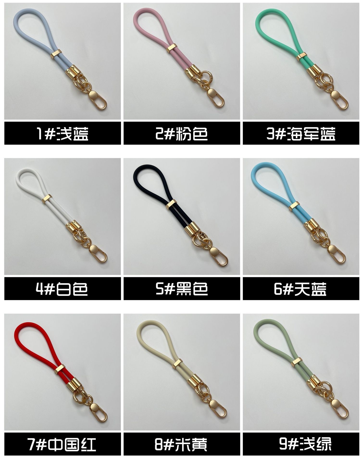 6mm liquid silicone wrist strap with adjustable lock, versatile dopamine color detail image 2