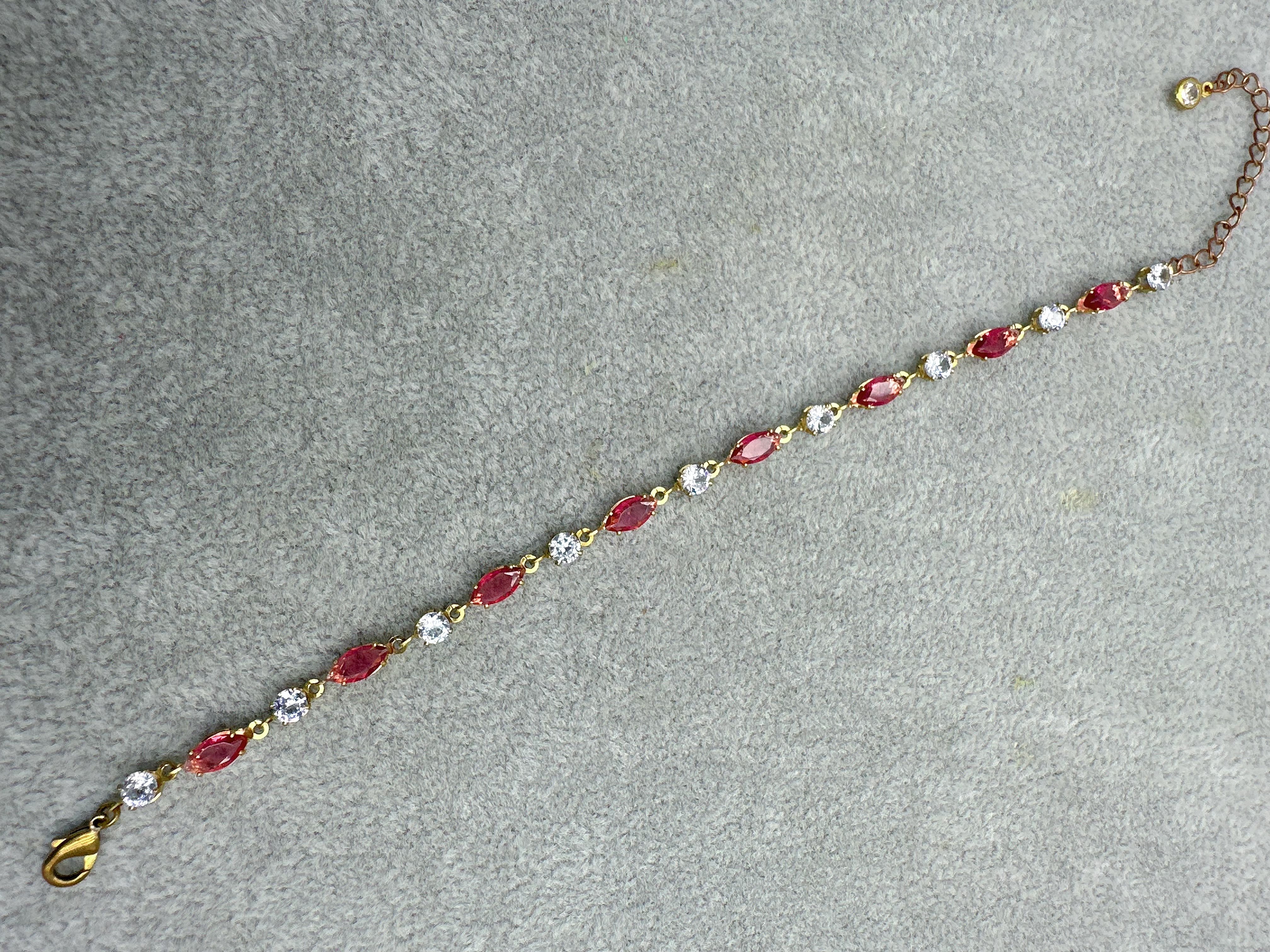 Fashionable and trendy colorful zircon bracelet DIY finished jewelry, versatile and elegant zircon bracelet detail image 6