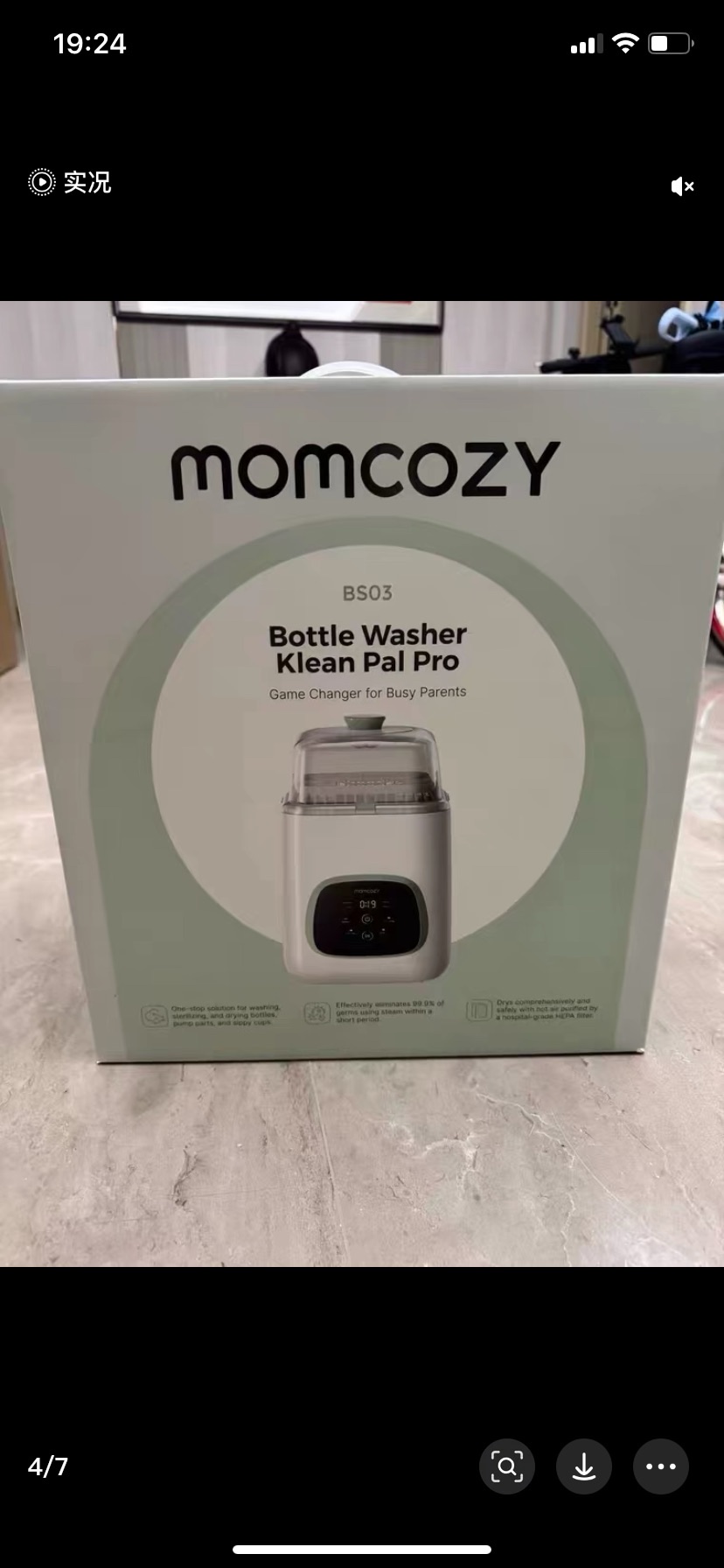 Brand new Momcozy BS03 baby bottle cleaning machine, unopened, with original packaging box, genuine guarantee, official warranty!! Four-in-one washing, disinfection, drying and storage, automatic cleaning + high-temperature steam Item Picture
