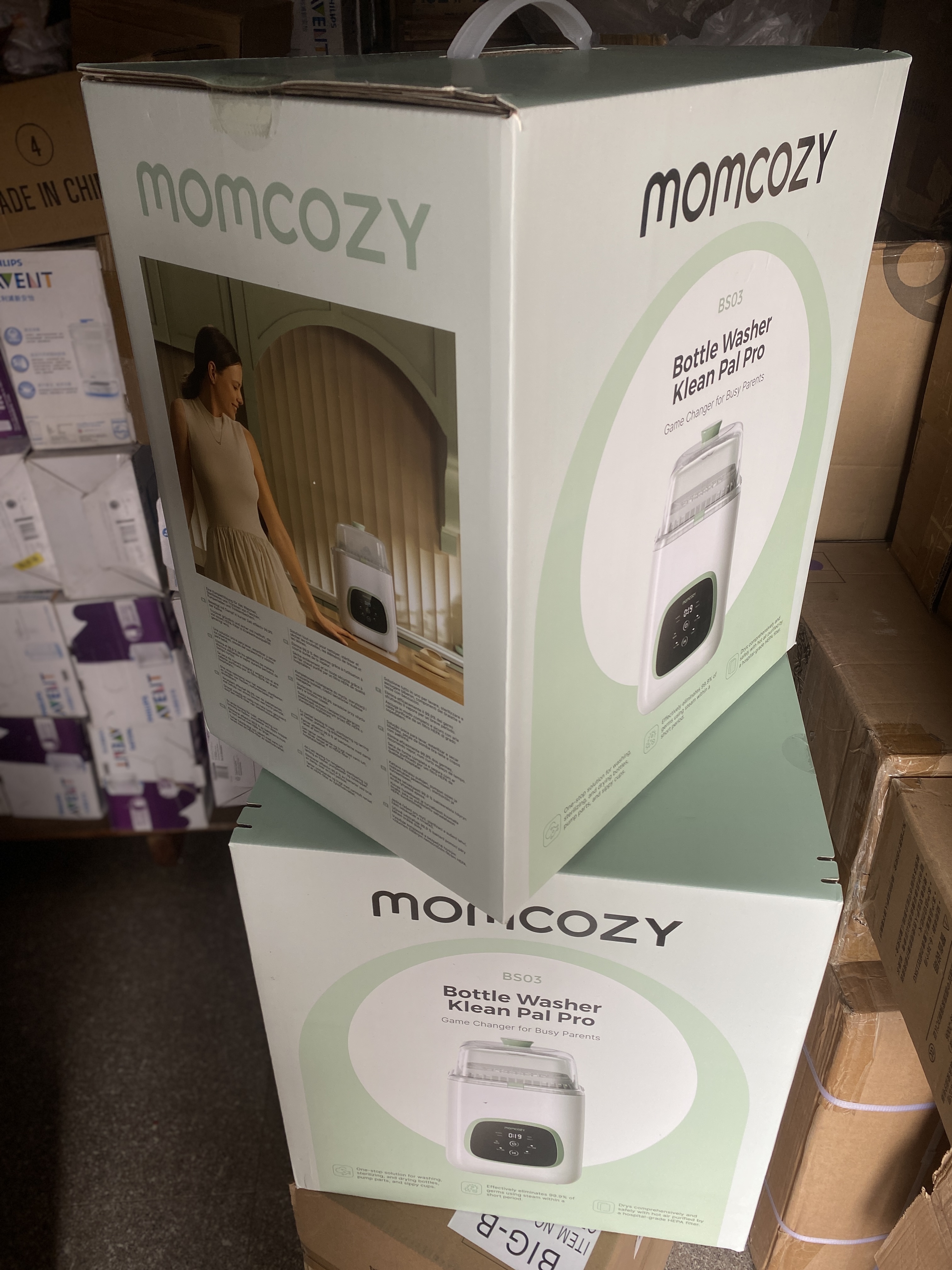 Brand new Momcozy BS03 baby bottle cleaning machine, unopened, with original packaging box, genuine guarantee, official warranty!! Four-in-one washing, disinfection, drying and storage, automatic cleaning + high-temperature steam detail image 7