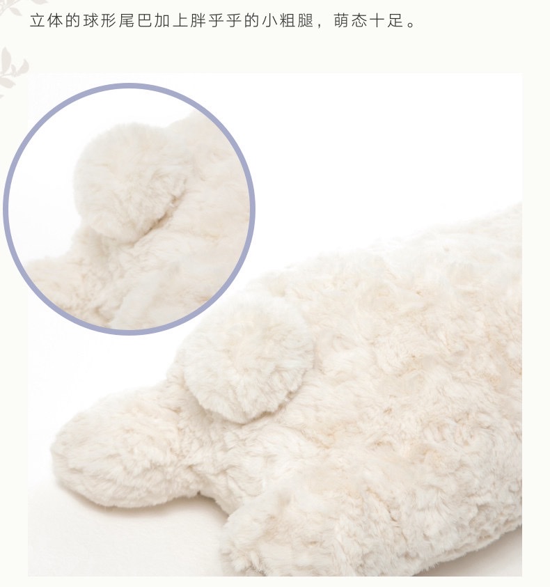ins Fengyun Duolu Long-eared Rabbit Long Strip Pillow, sleeping doll on the bed, large rabbit doll, sleeping on the side with leg clamping pillow detail image 3