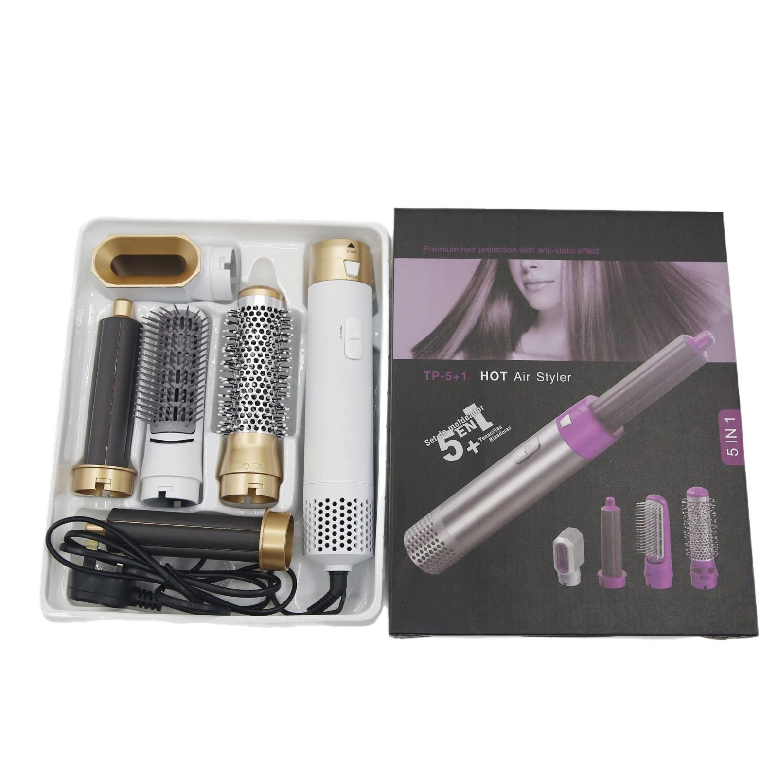 Amazon's best-selling five-in-one hot air comb, hair dryer, curling hair dryer, straightening comb and hair dryer Application Scenario