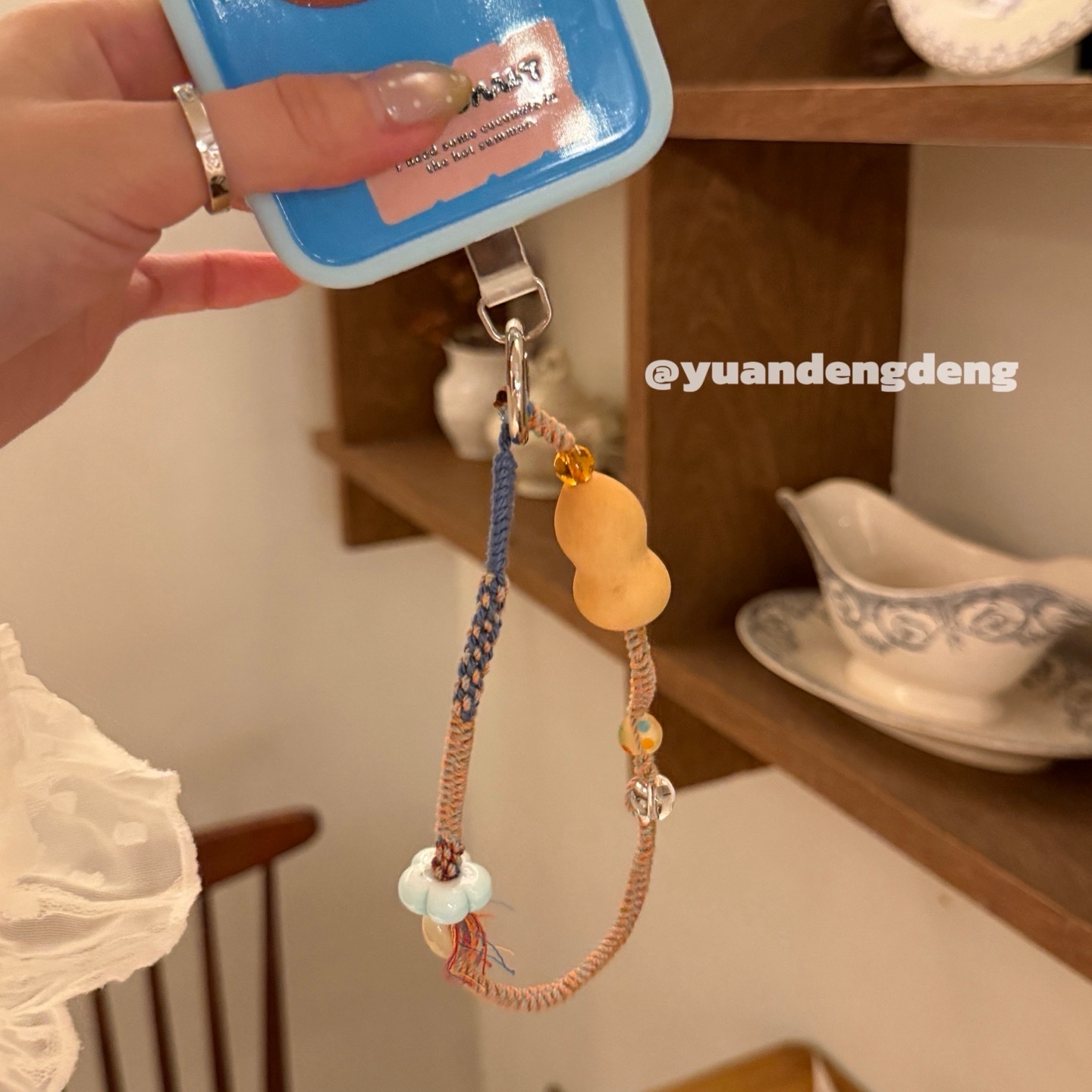 手作成分满满福禄手机绳