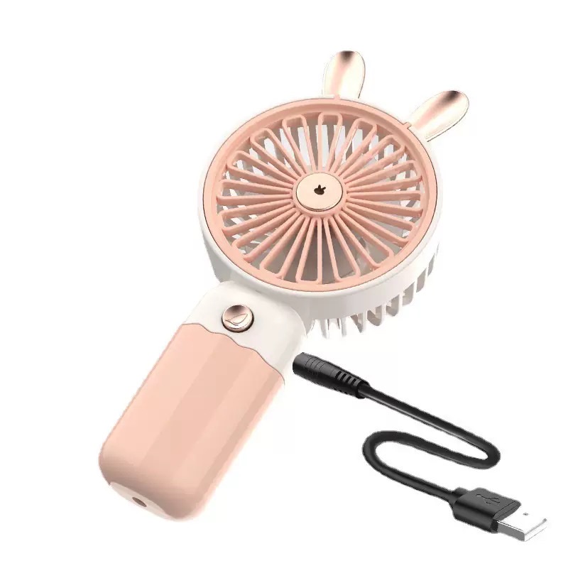USB mini fan, rechargeable for dormitory students, office desktop, desktop, small mini electric fan with base Specification image