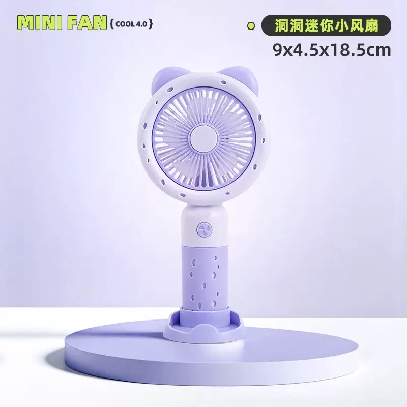 Handheld mini fan, turbine folding, neck-hanging desktop, usb charging portable Application Scenario