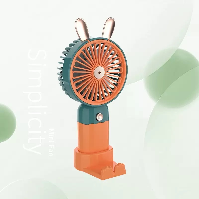 USB mini fan, rechargeable for dormitory students, office desktop, desktop, small mini electric fan with base Item Picture