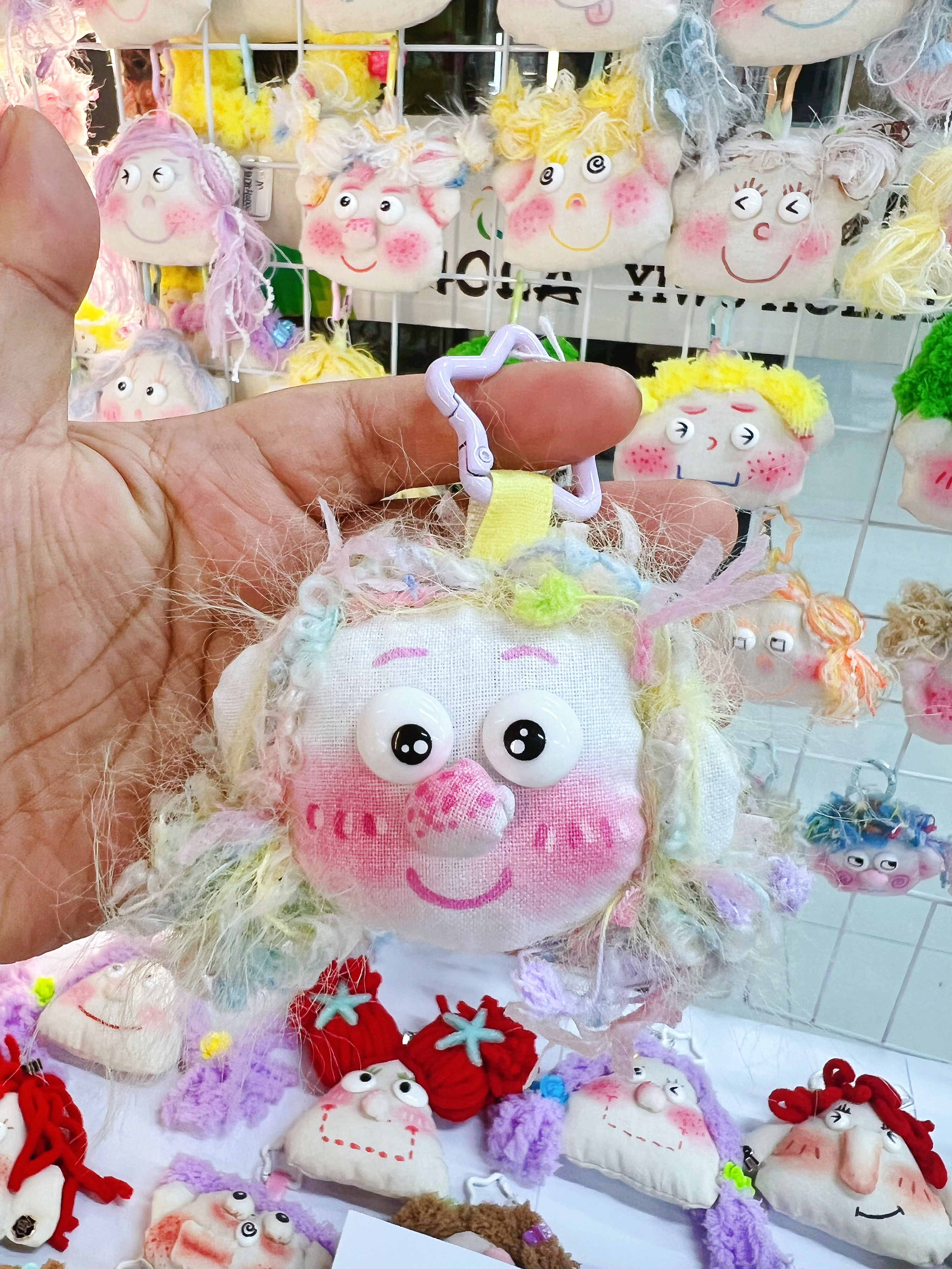 布小隅原创布艺丑萌包包挂件潮玩