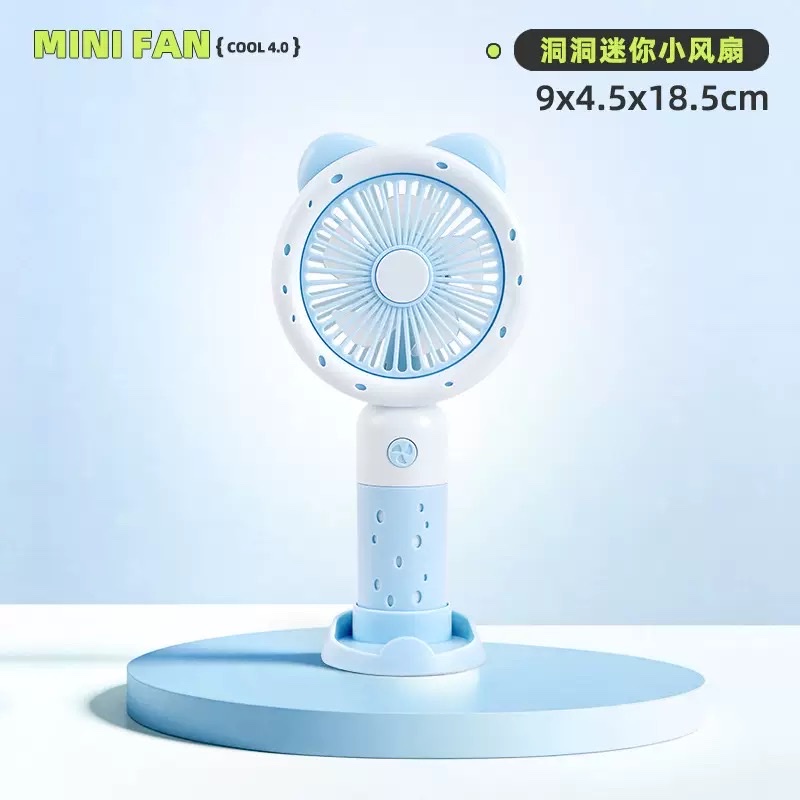 Handheld mini fan, turbine folding, neck-hanging desktop, usb charging portable