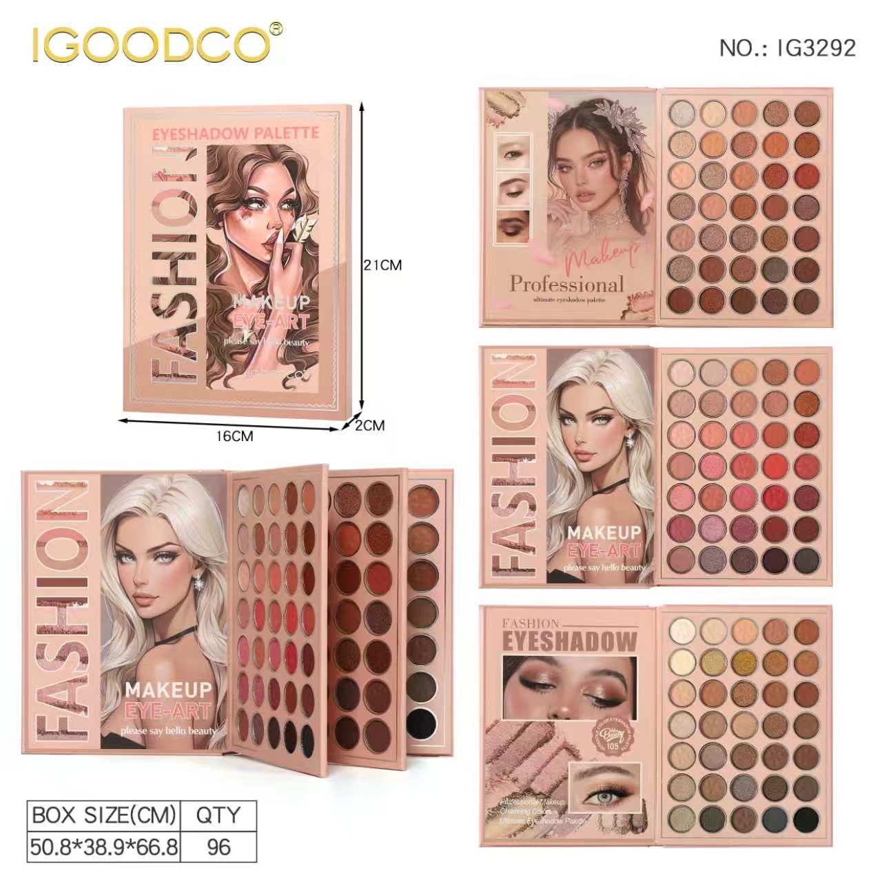 All-in-One Makeup Gift Set Eyeshadow Blush Highlighter Contour Lip Gloss Concealer Complete Beauty Kit