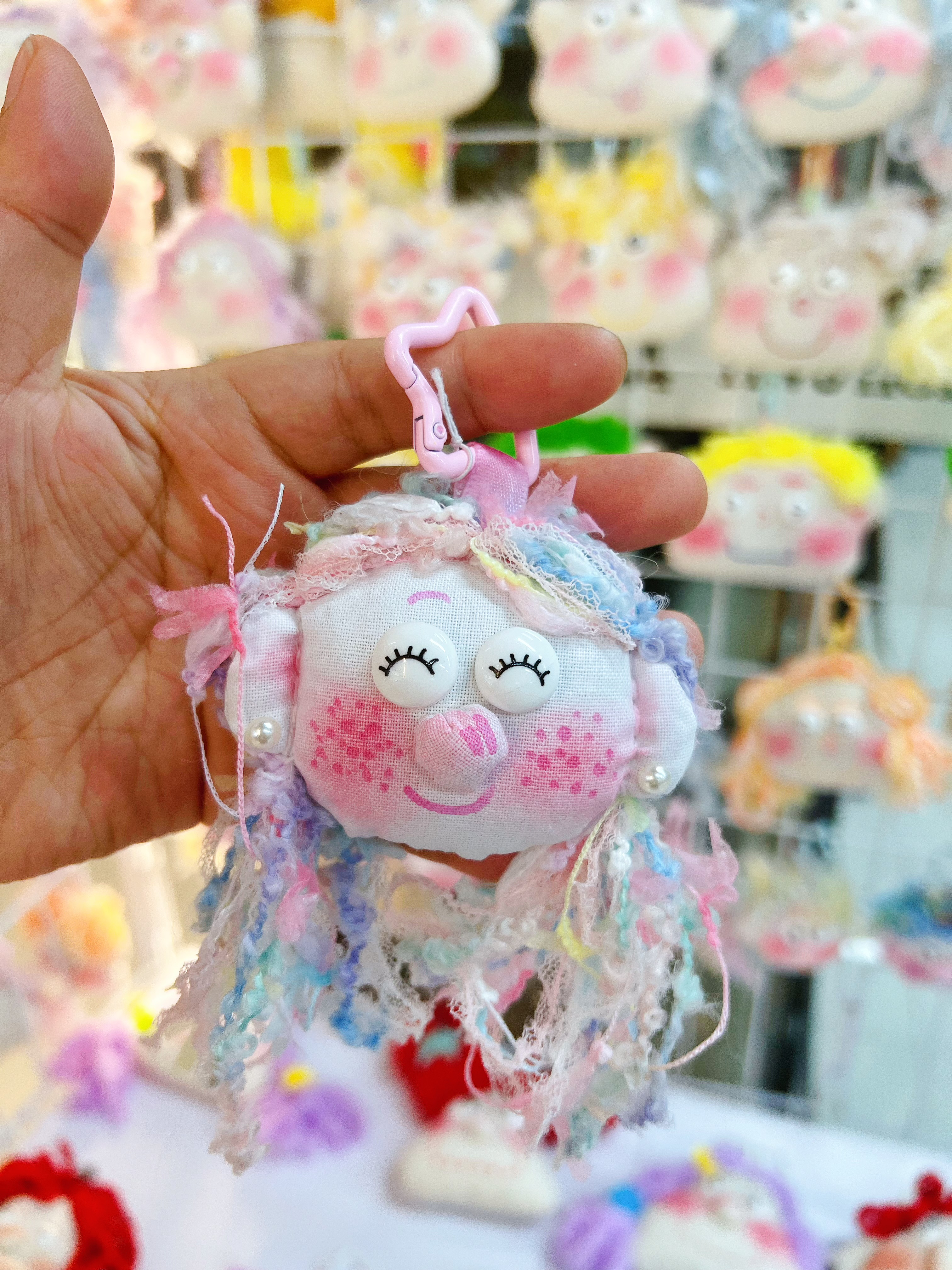 Bu Xiaoyu original bag pendant macaron Girl Ugly cute doll trendy toy