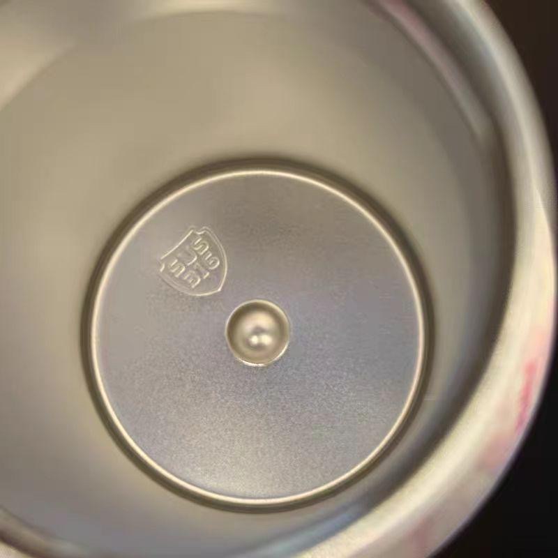 New heart-shaped water cup, 316 stainless steel insulated cup, high appearance level for girls, 400ml large-capacity tea brewing straw cup detail image 6